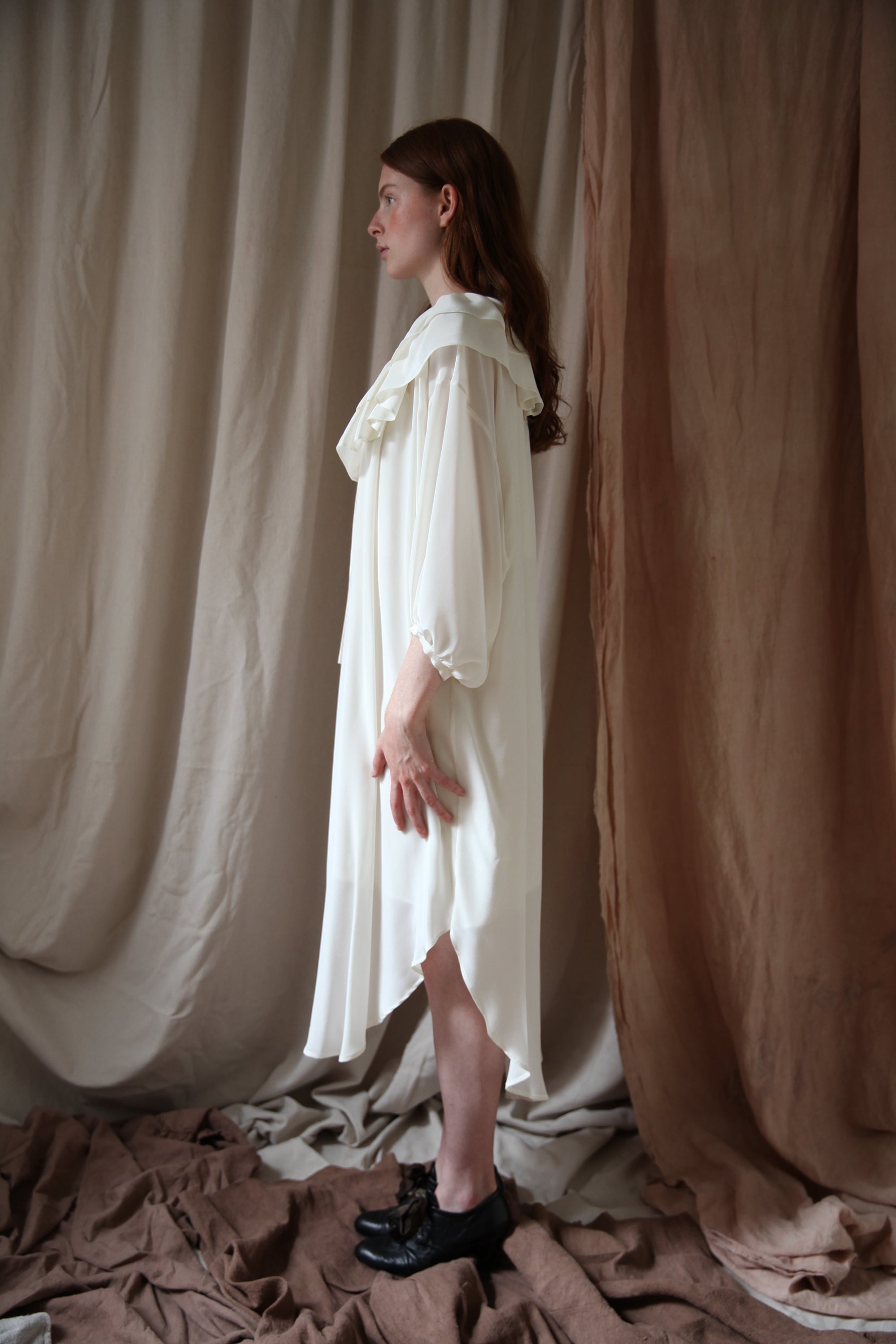 Rosario Dress - Alabaster Silk Crepe