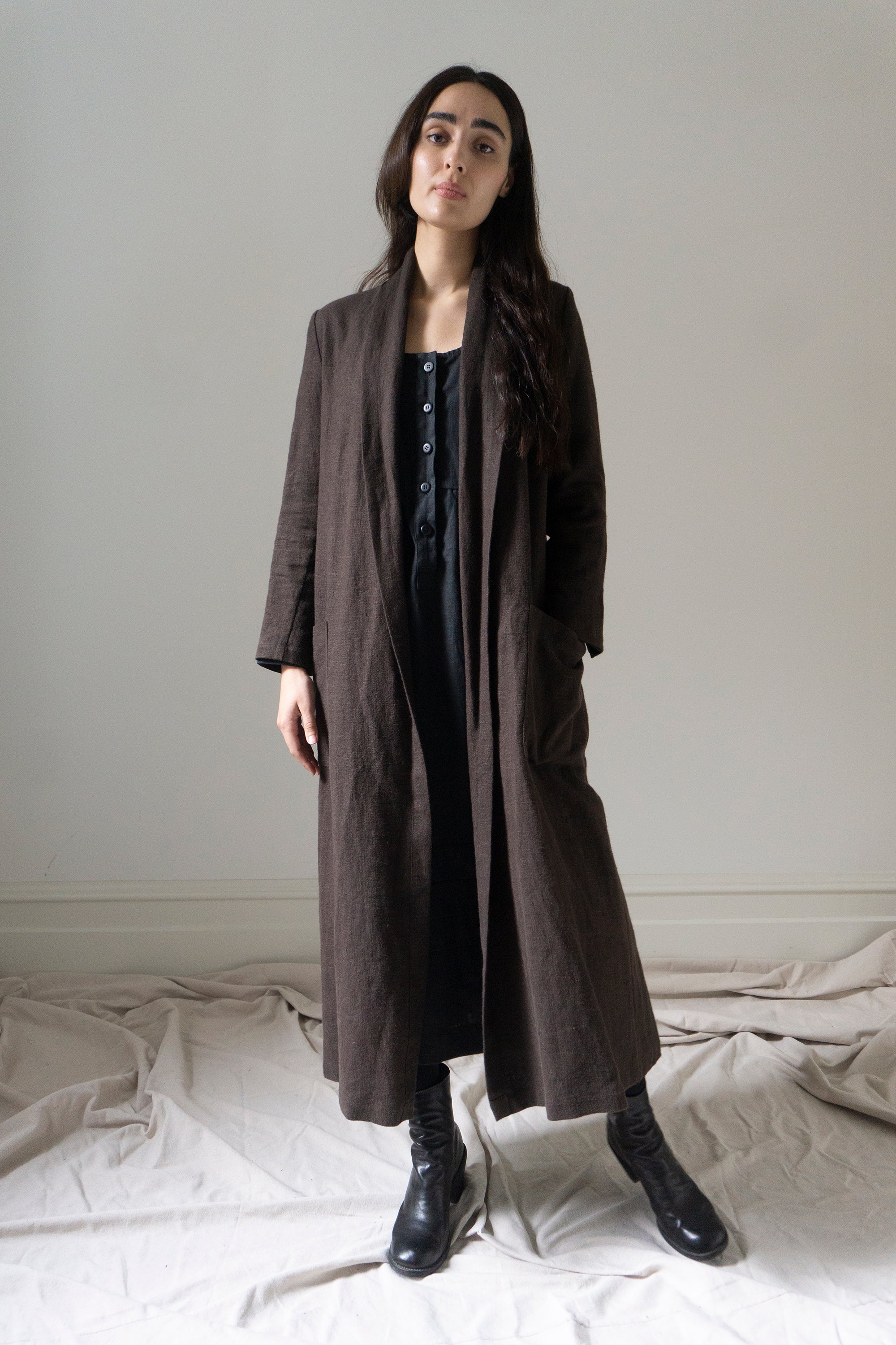 Wren Linen Jacket - Clove