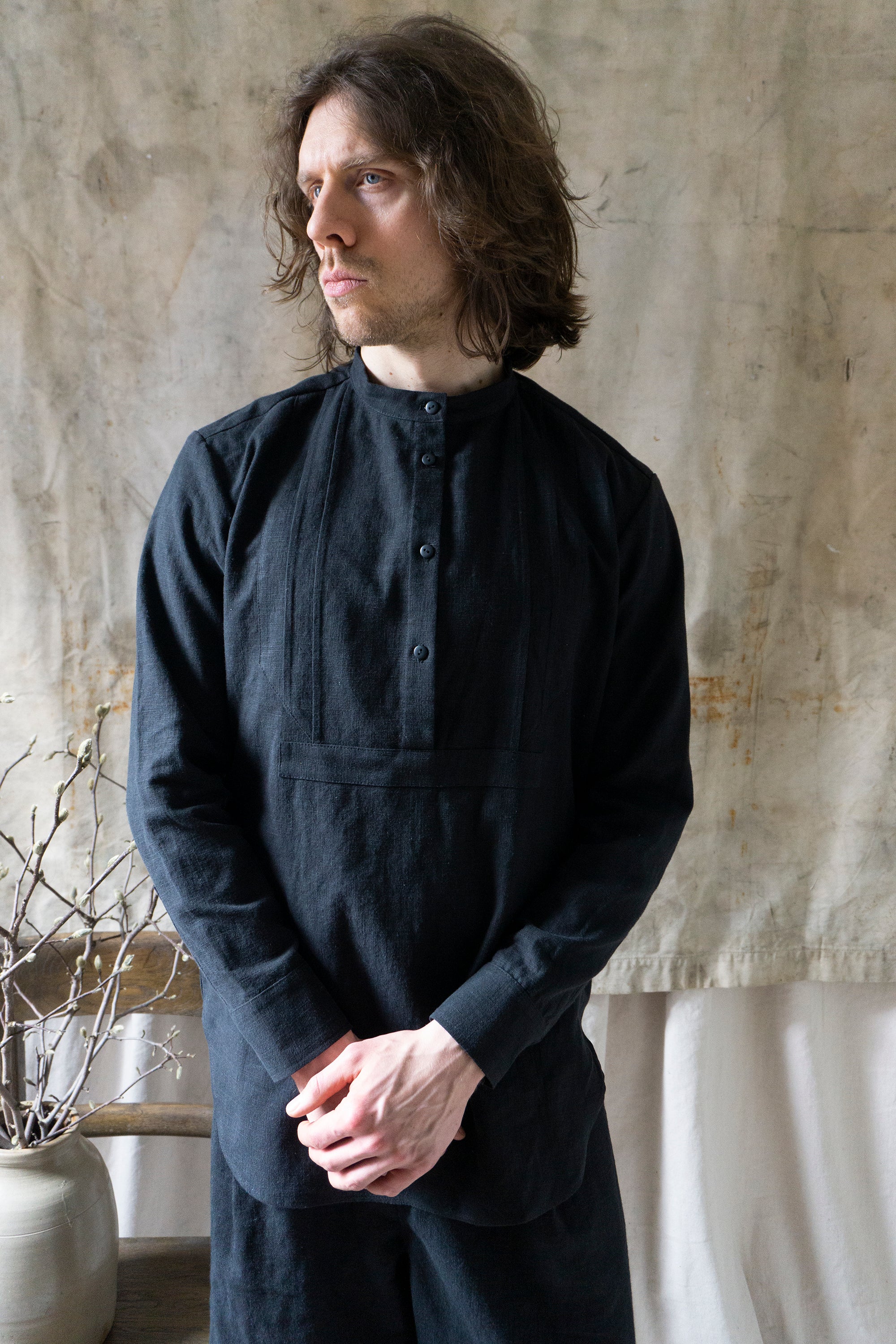 Auden Linen Shirt - Black