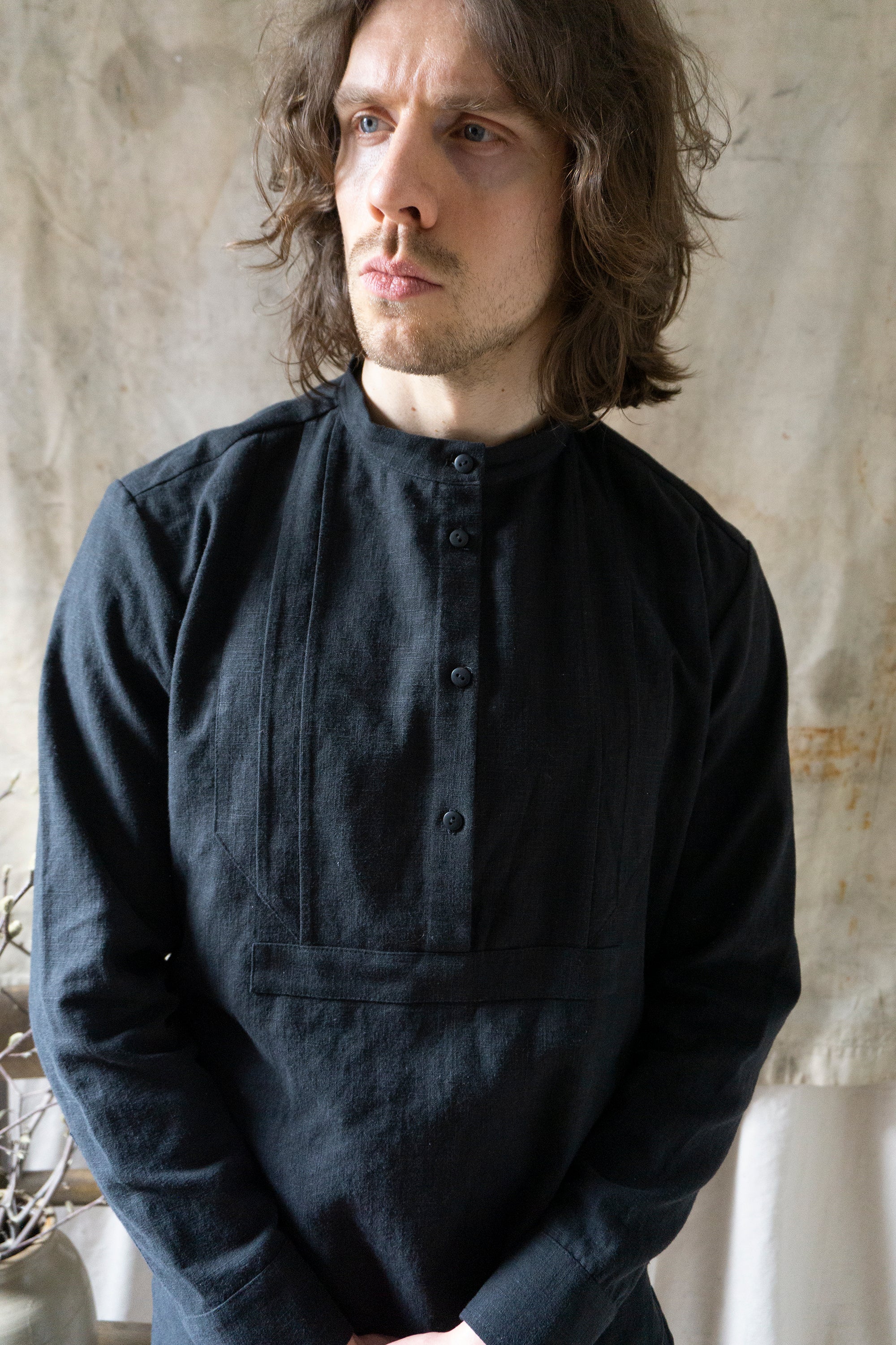 Auden Linen Shirt - Black