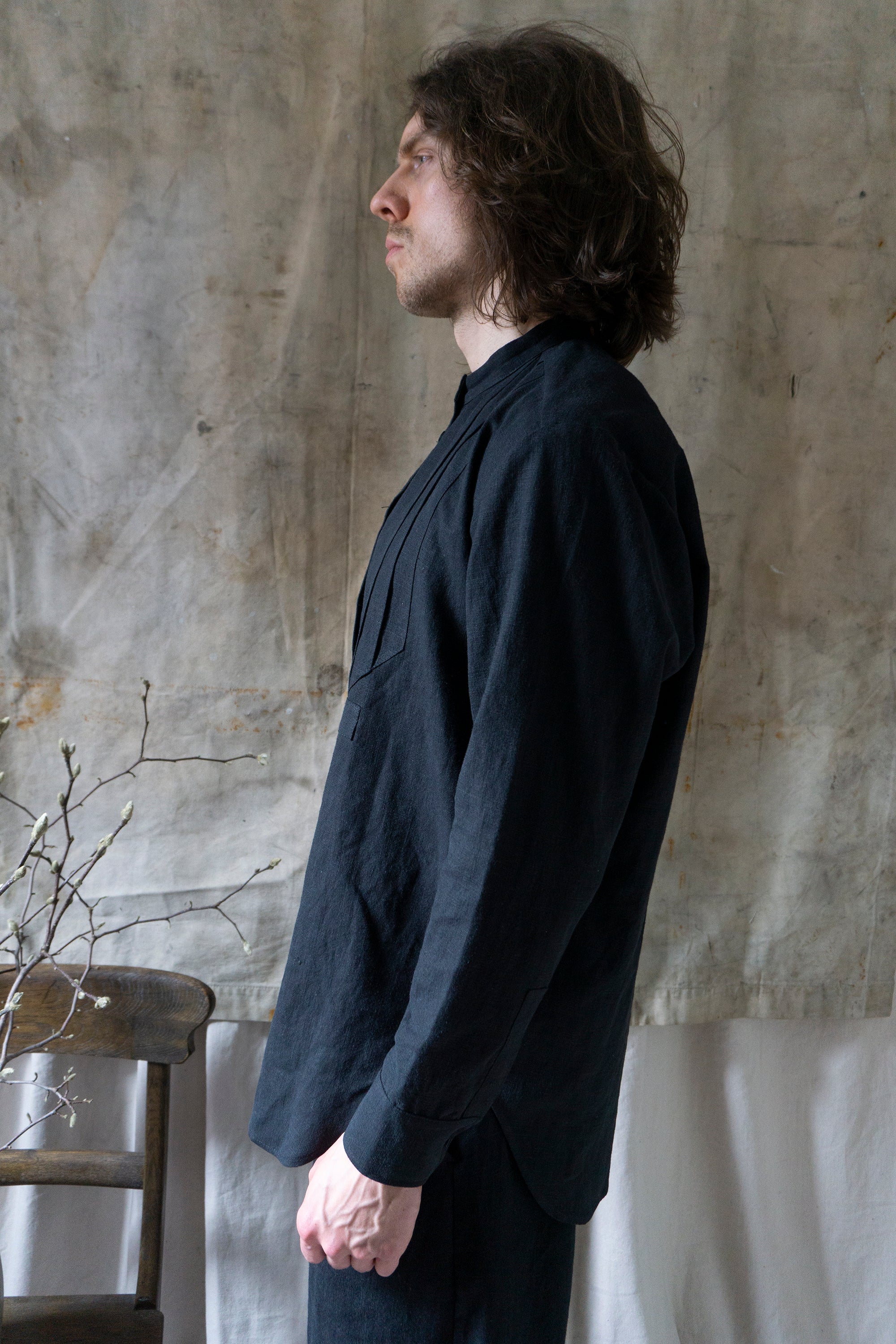 Auden Linen Shirt - Black