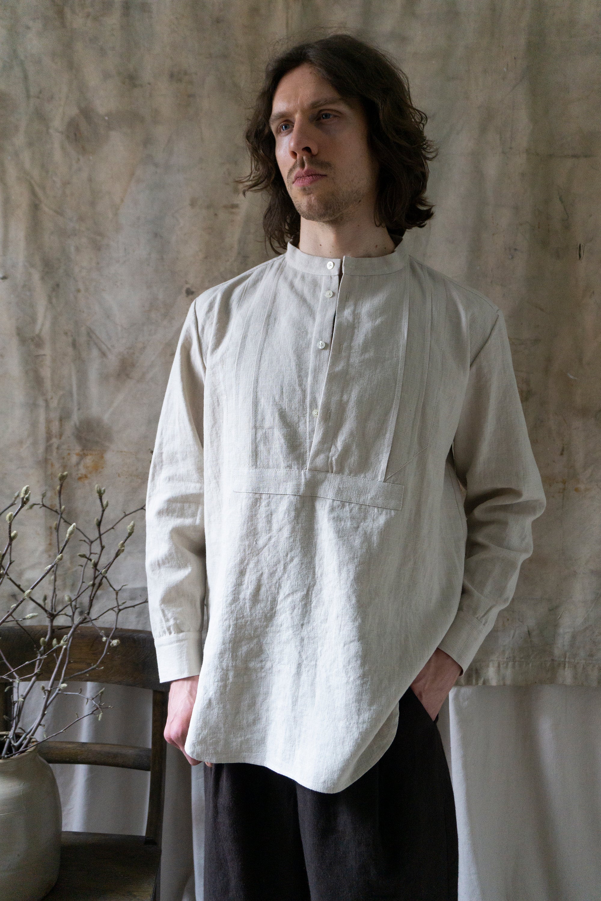 Auden Linen Shirt - Chalk