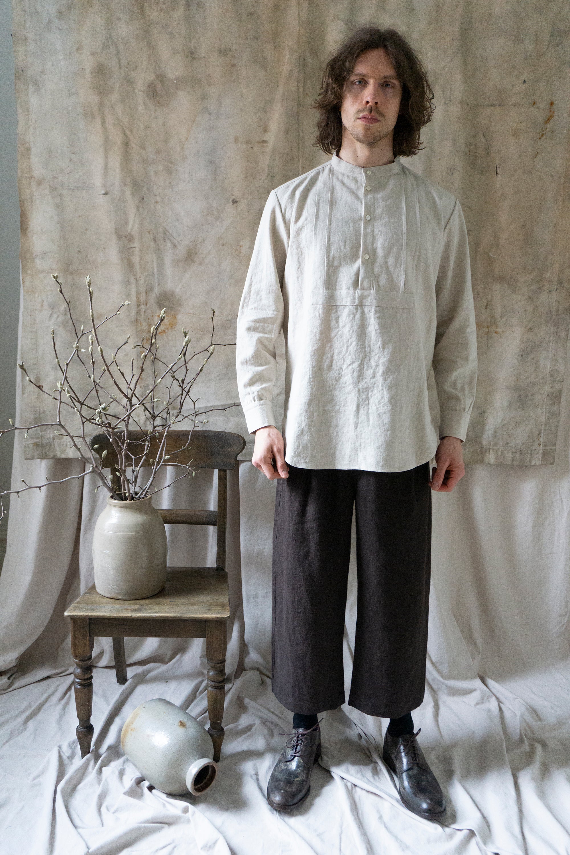 Auden Linen Shirt - Chalk