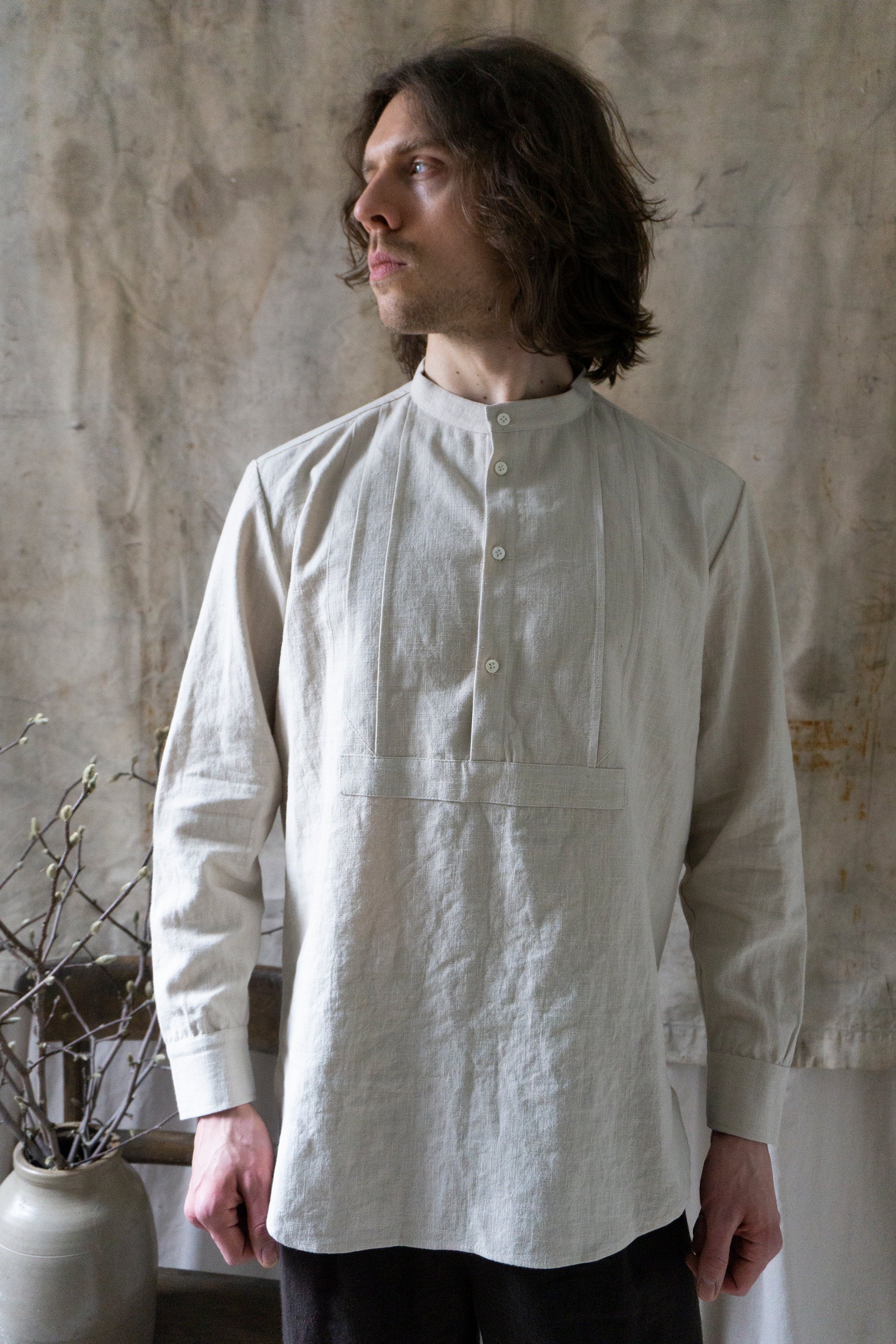 Auden Linen Shirt - Chalk