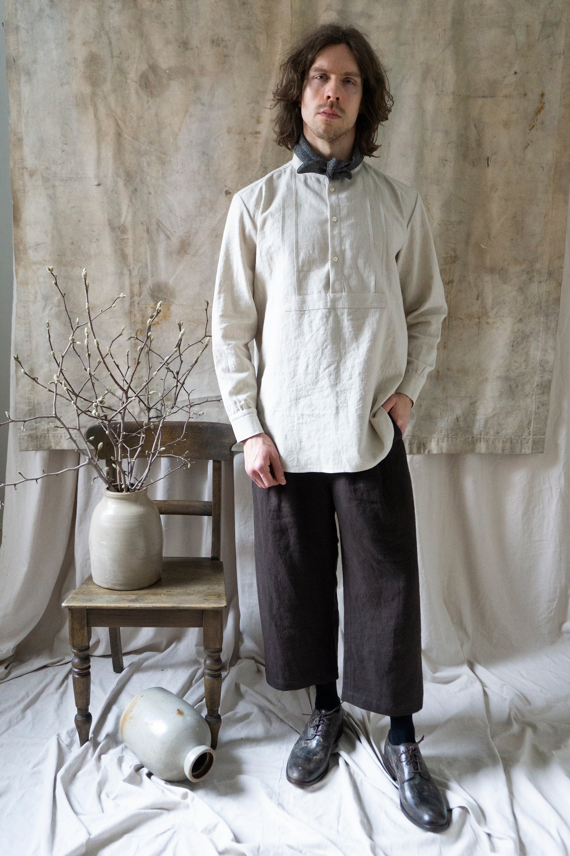 Auden Linen Shirt - Chalk