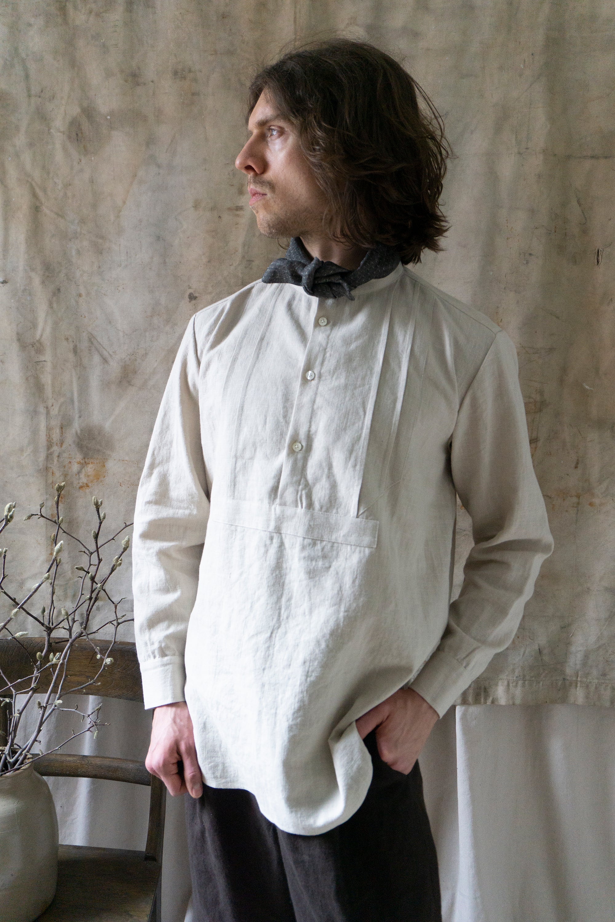 Auden Linen Shirt - Chalk