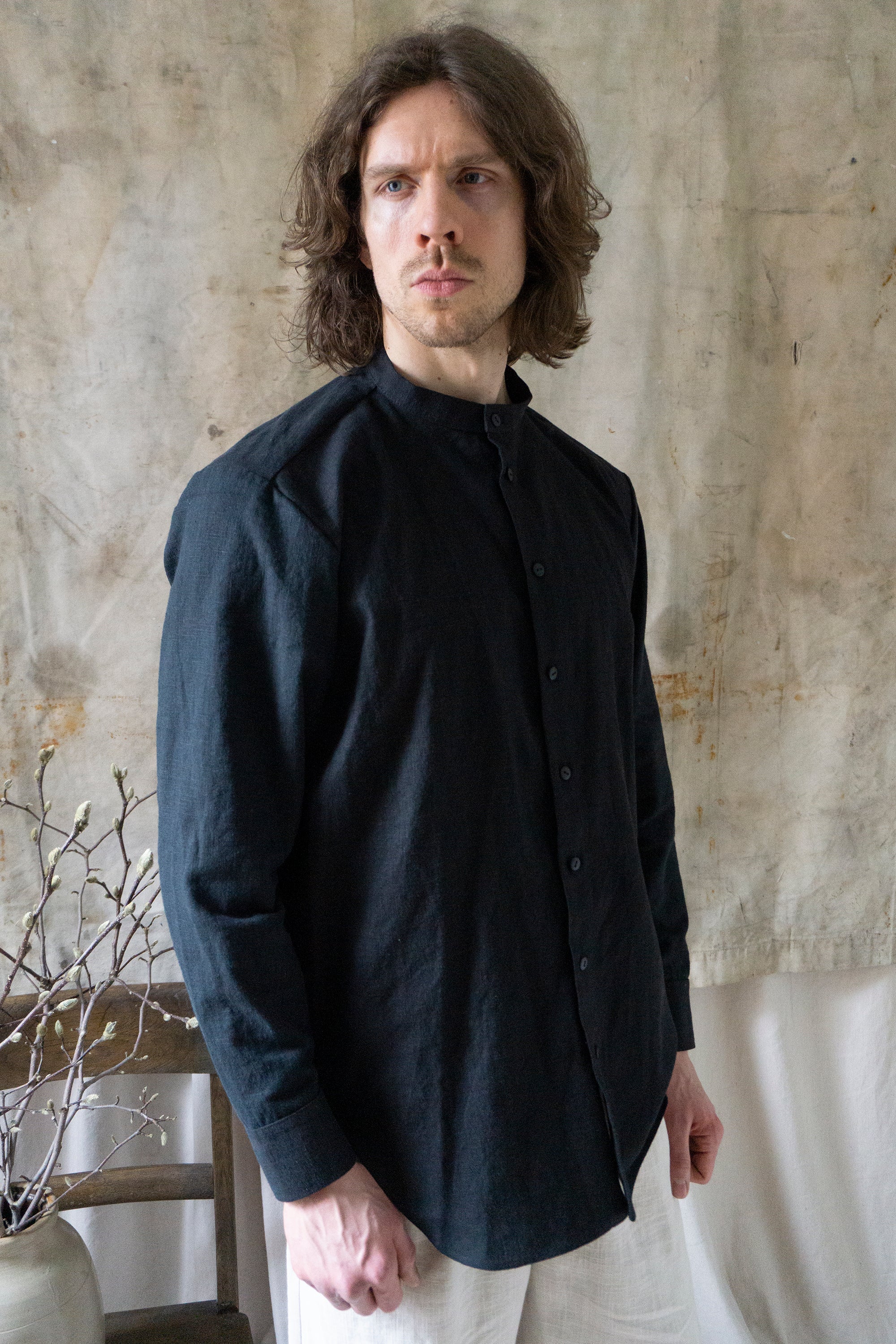 Cohen Linen Shirt - Black