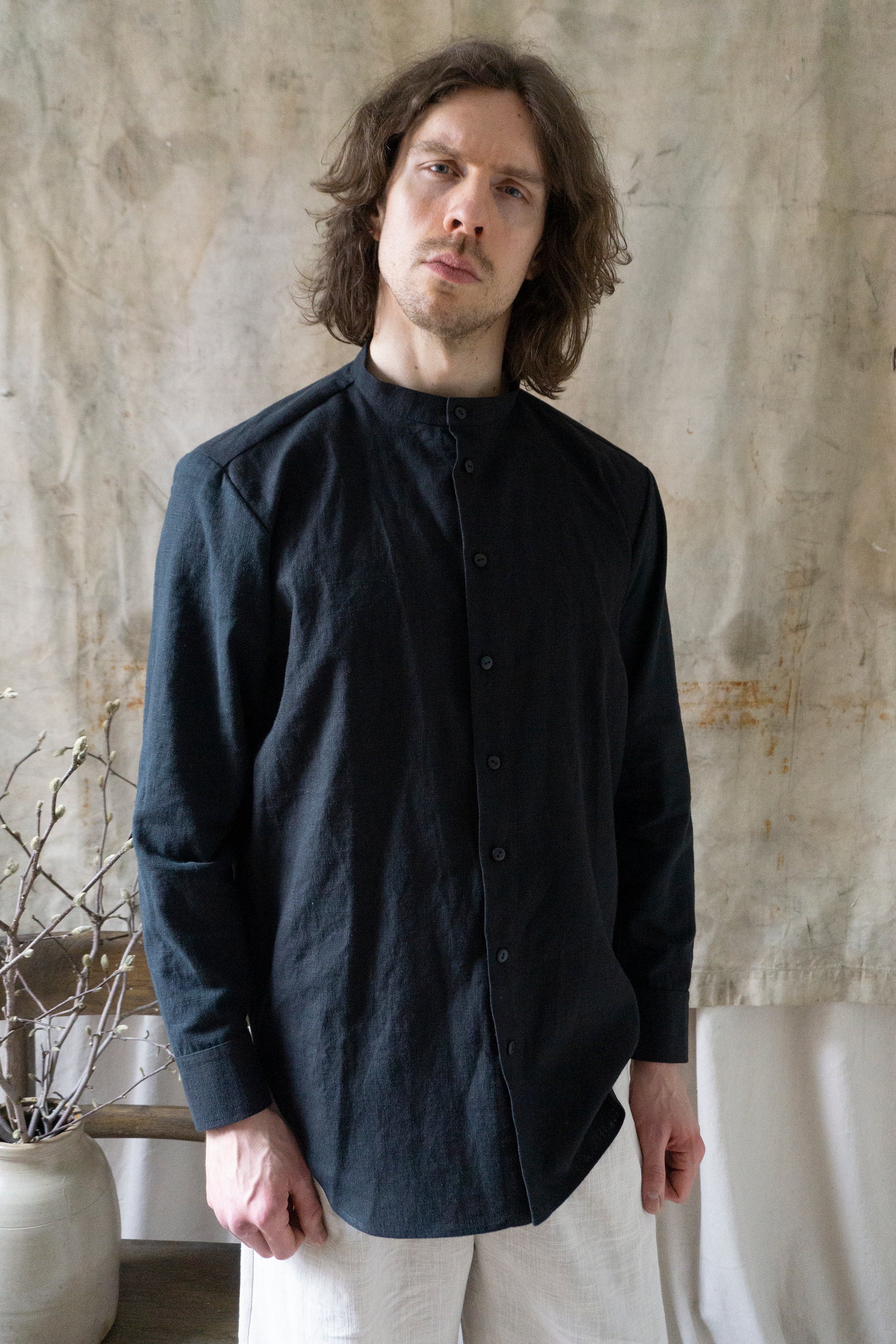 Cohen Linen Shirt - Black