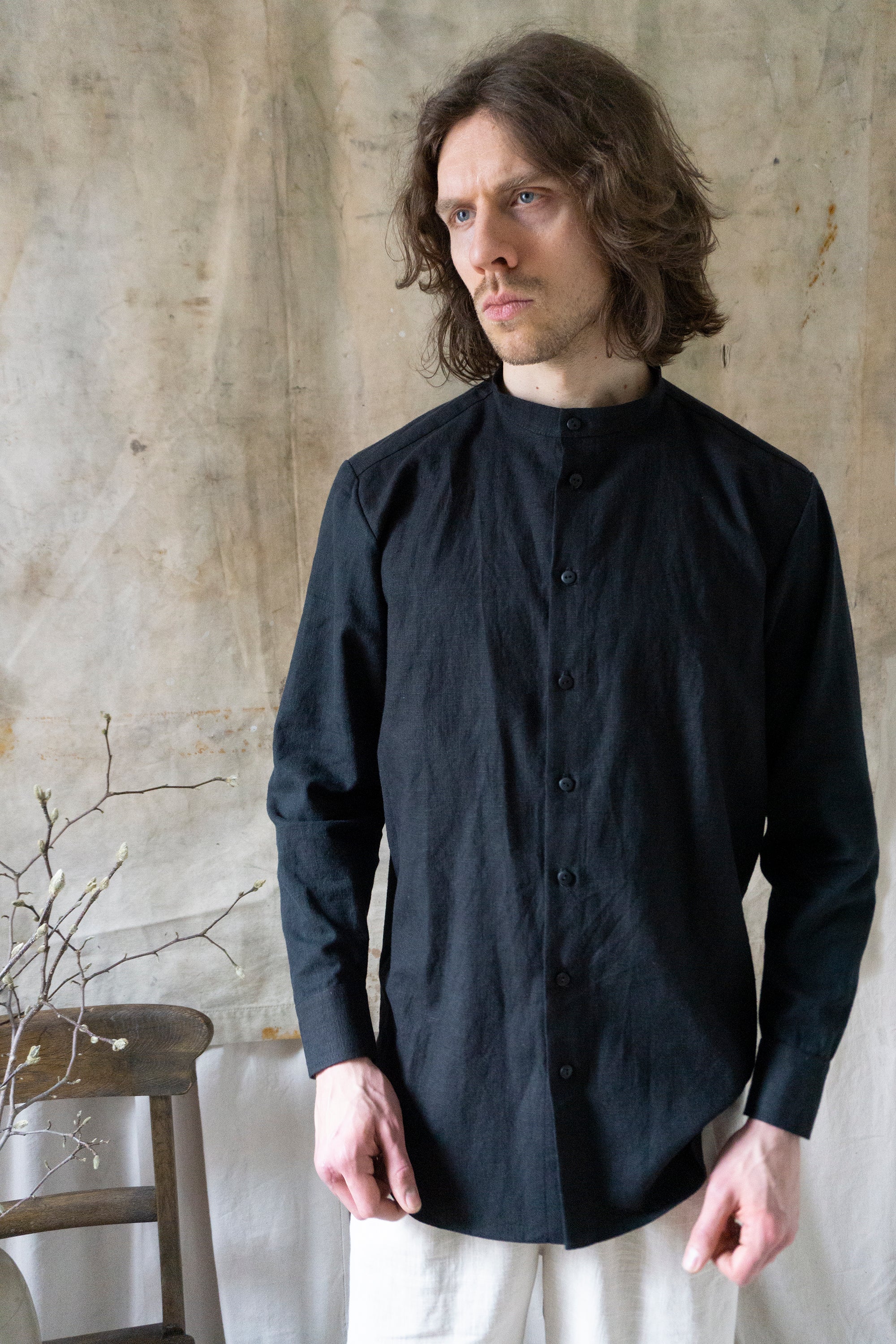 Cohen Linen Shirt - Black