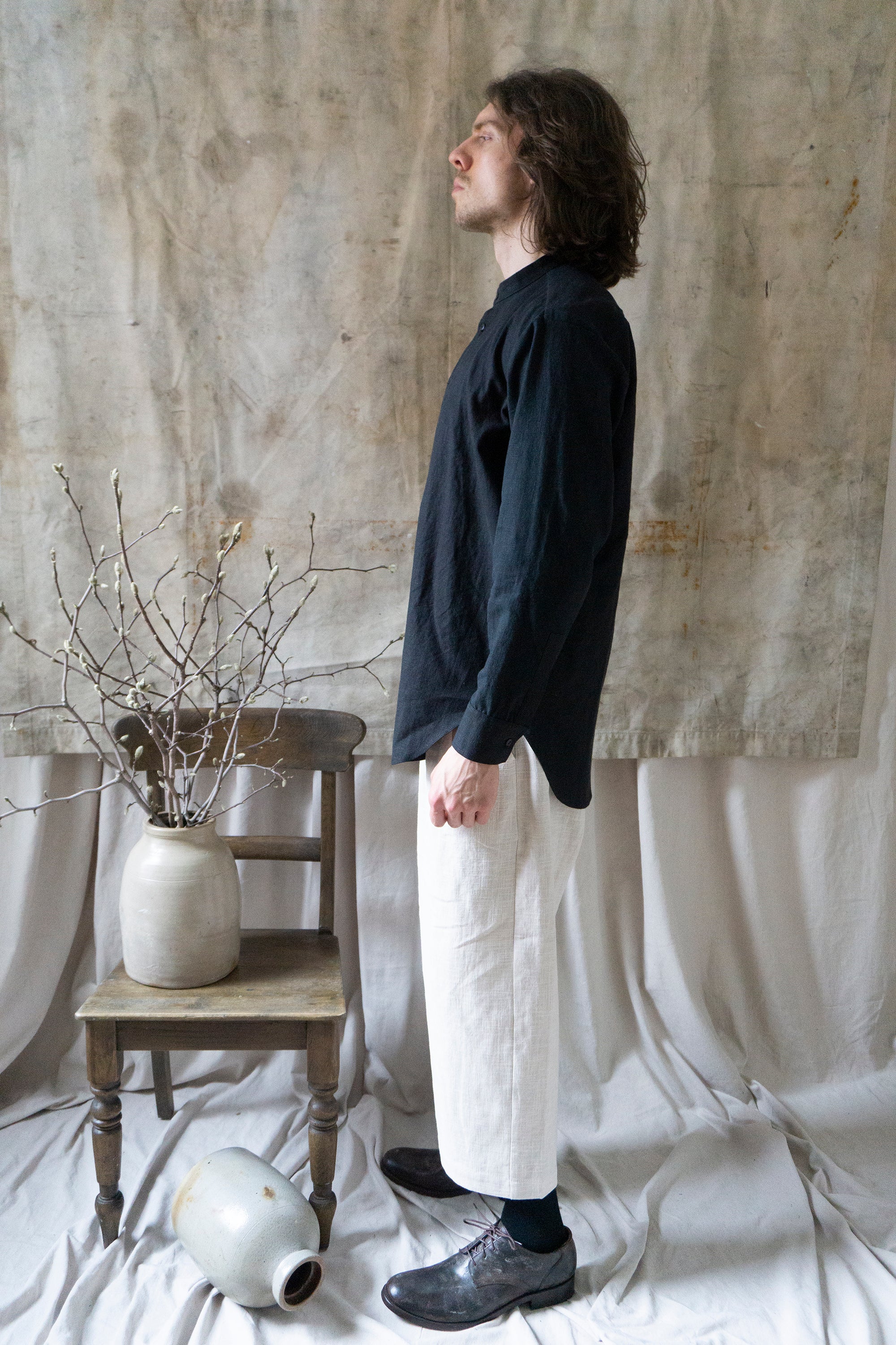 Rimbaud Linen Trousers - Chalk