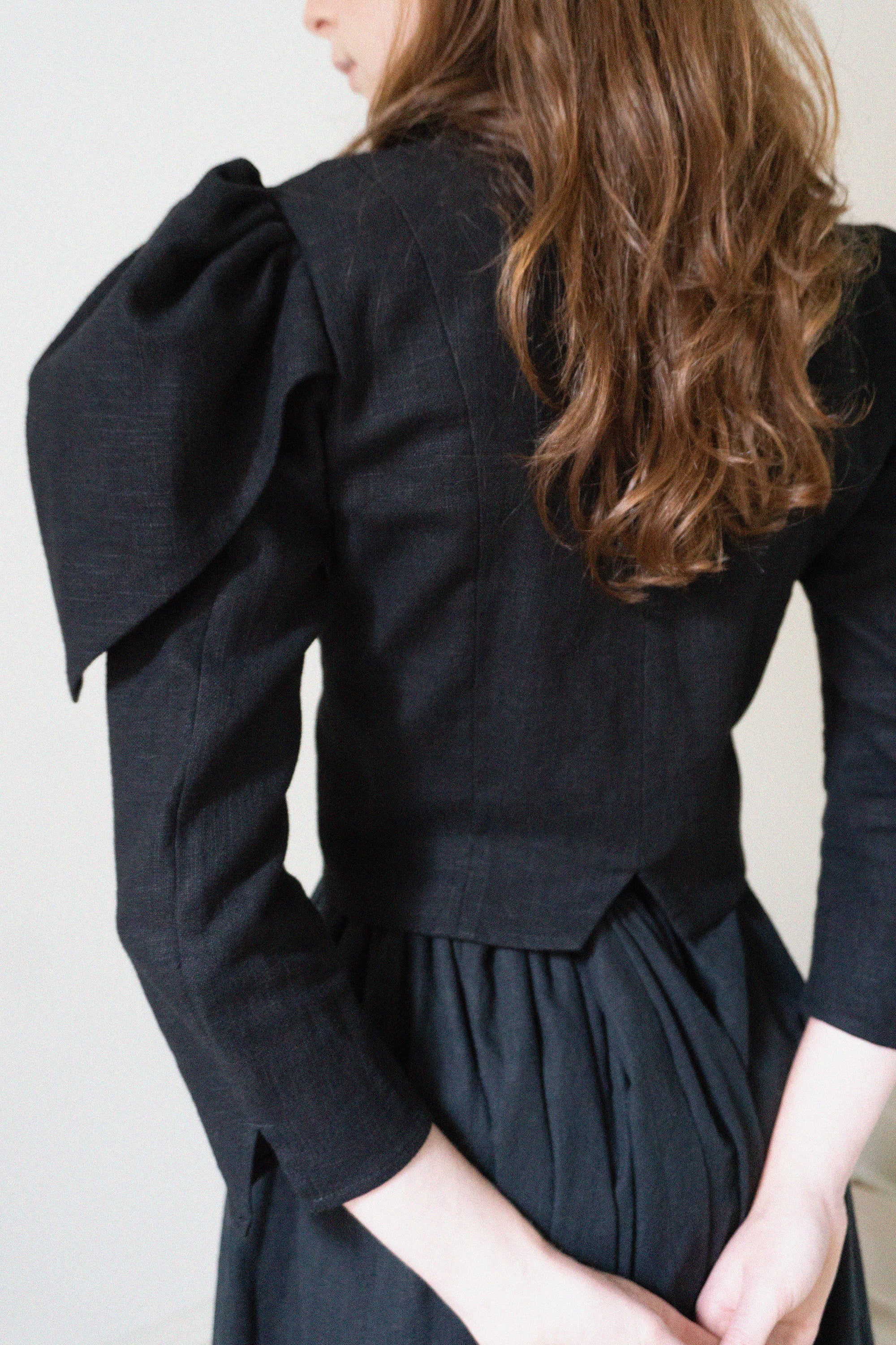 Devon Linen Jacket - Black