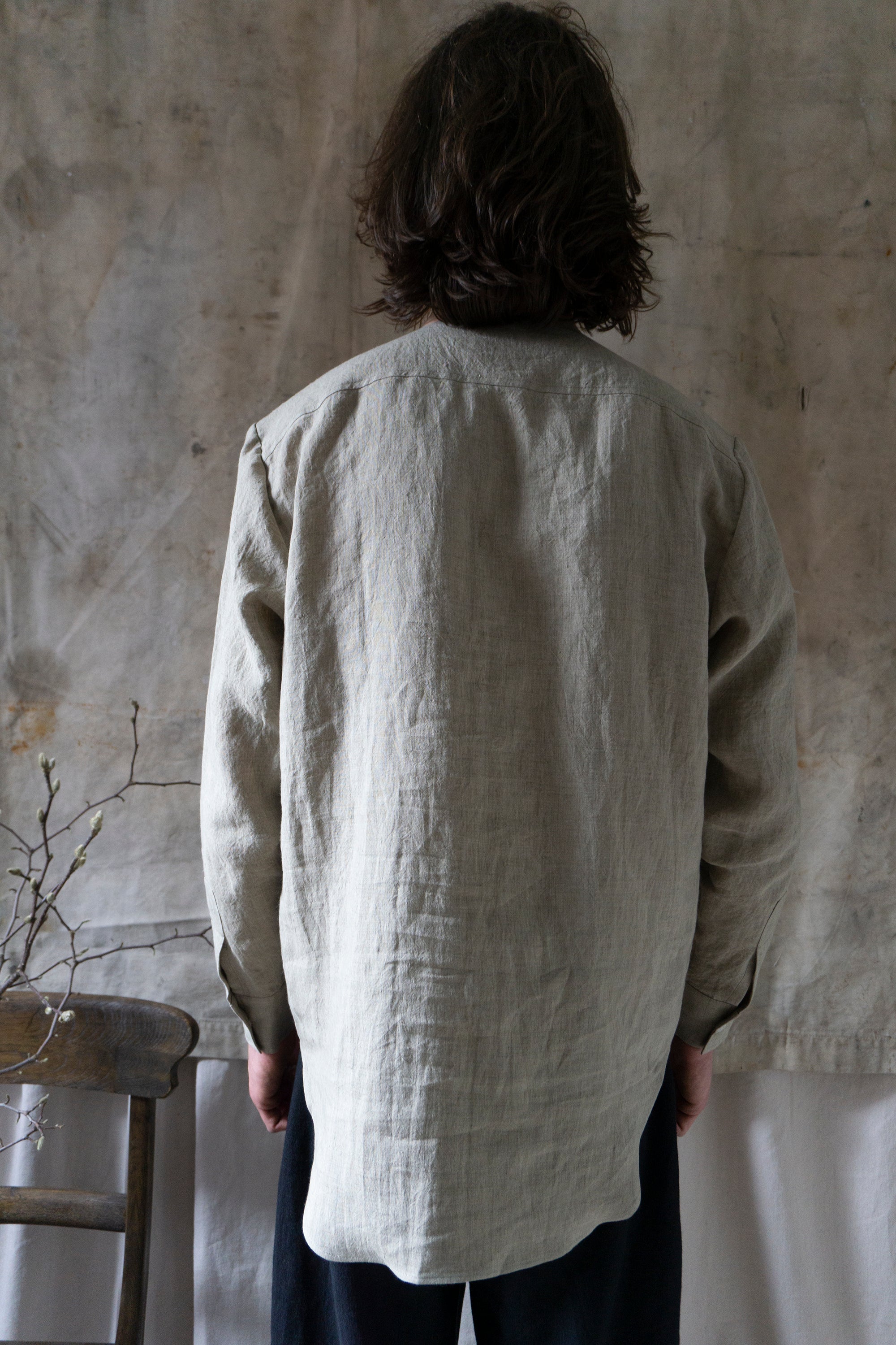 Eliot Linen Shirt - Oatstraw