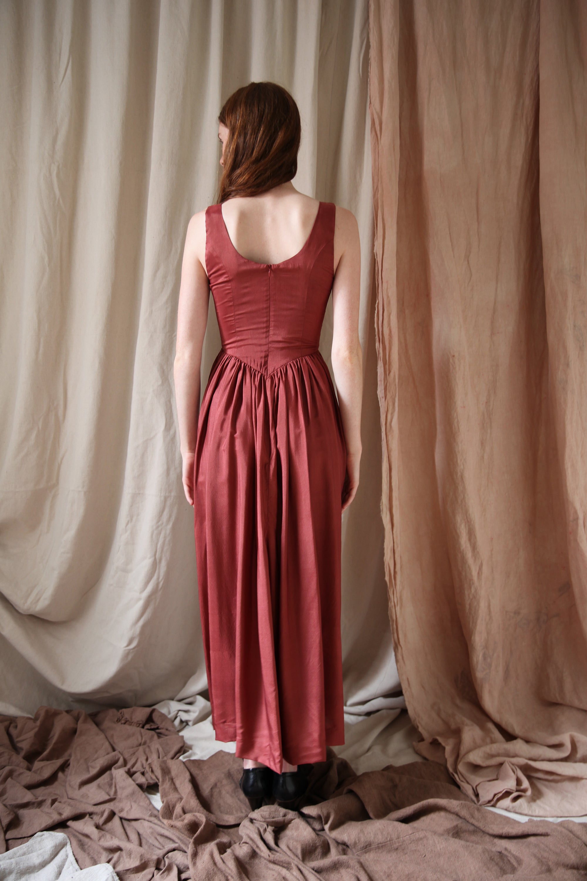 Hemlock Dress - Pomegranate Silk