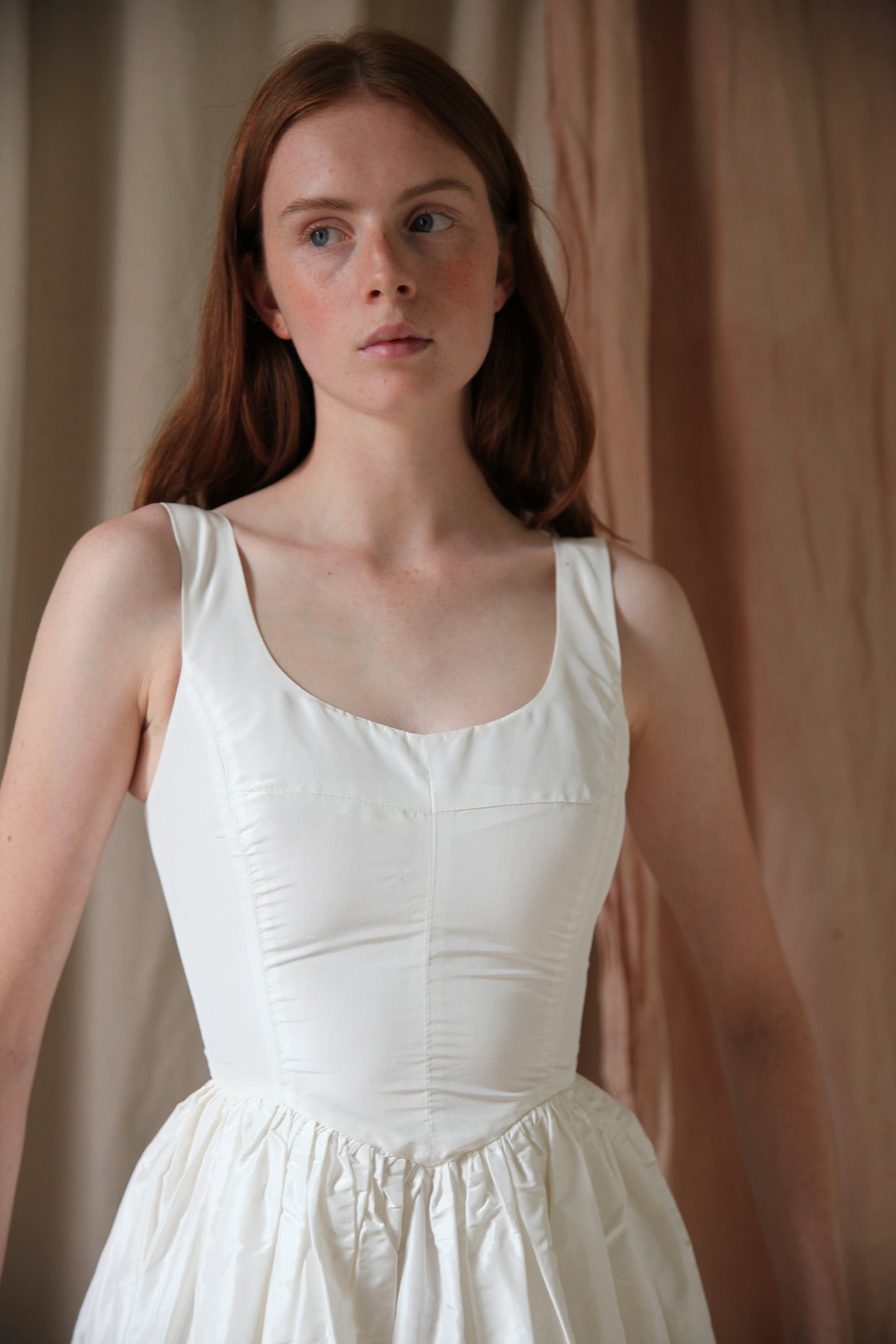 Robe Hemlock - soie blanche