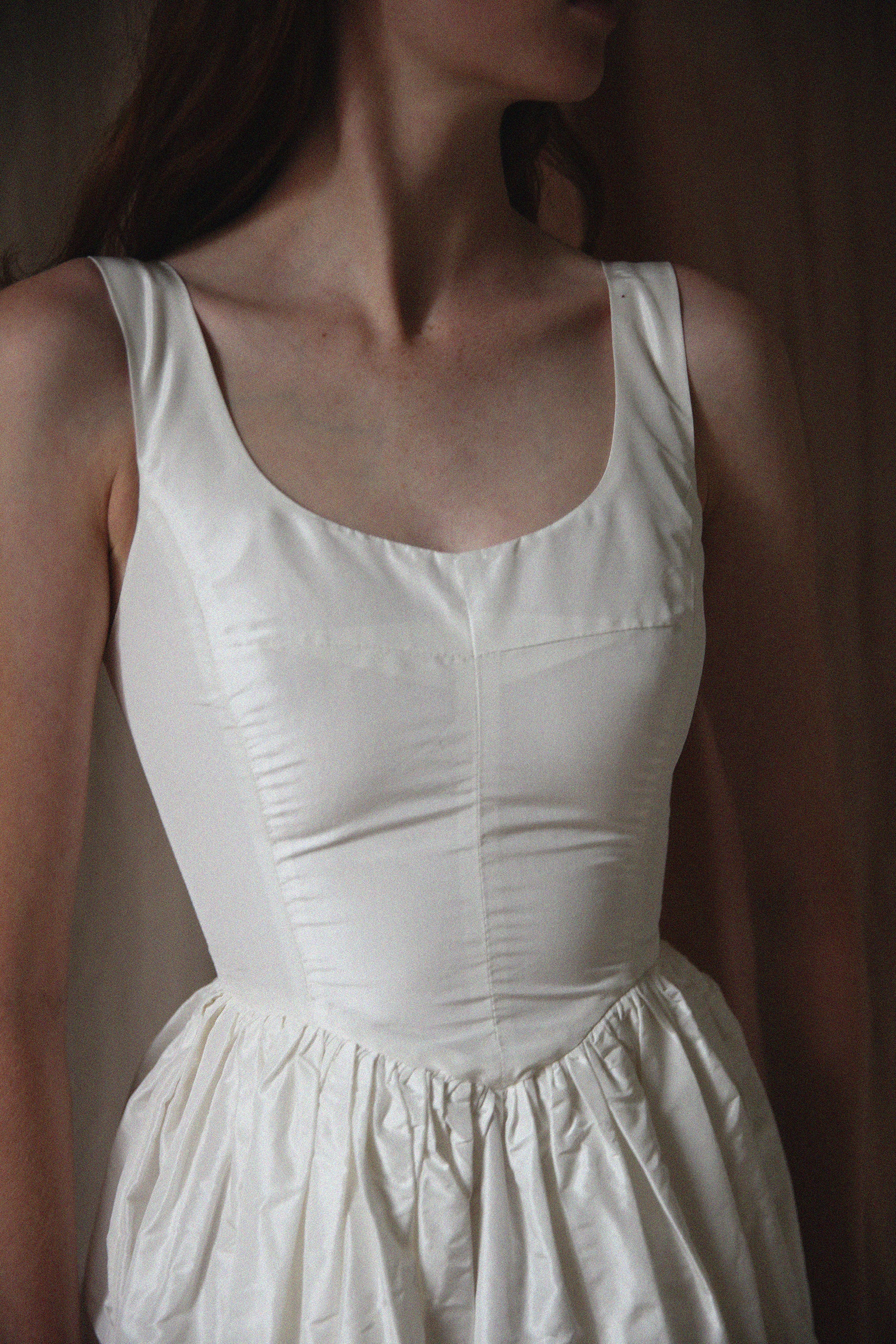 Robe Hemlock - soie blanche