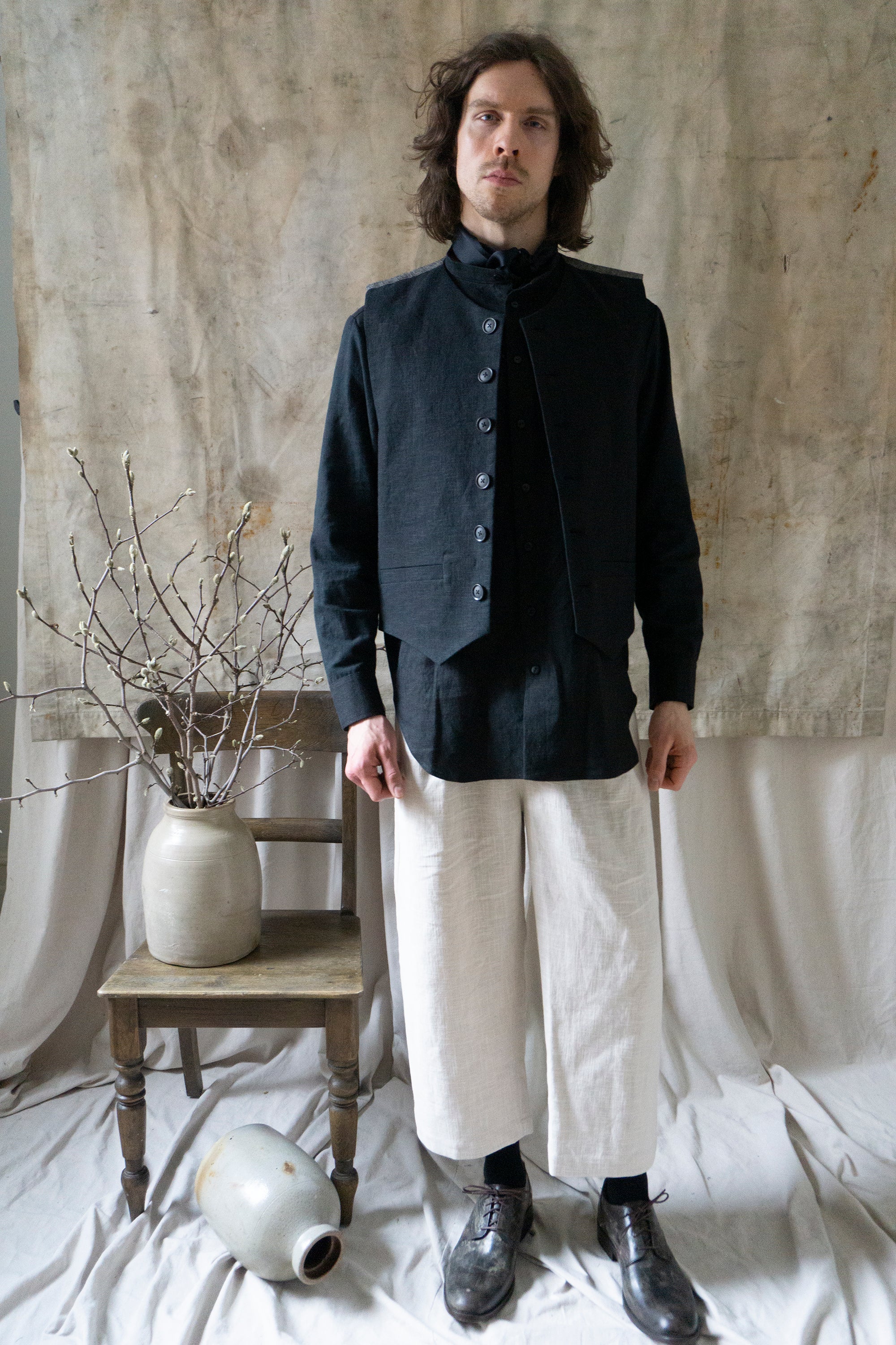 Rilke Linen Waistcoat