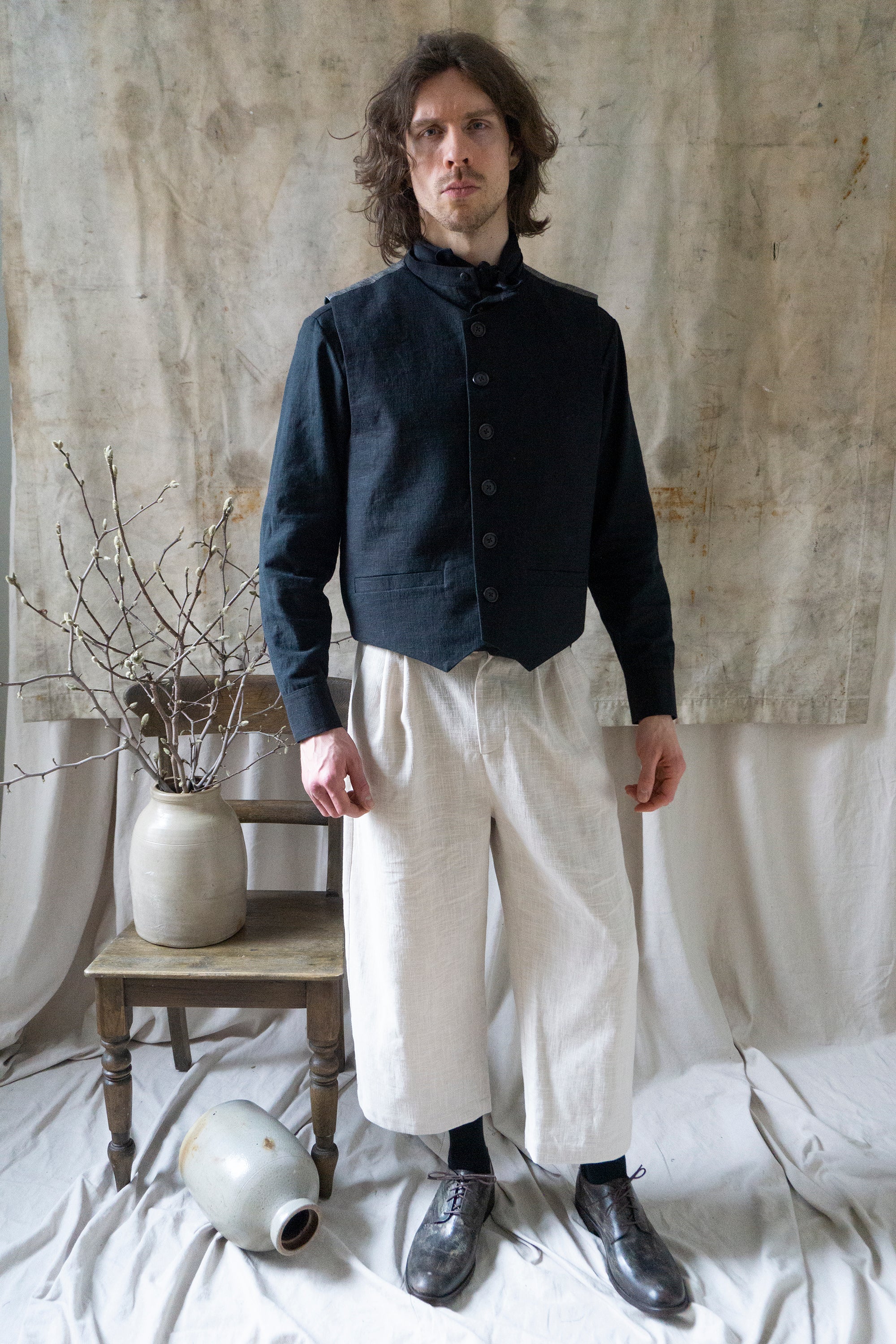 Rilke Linen Waistcoat