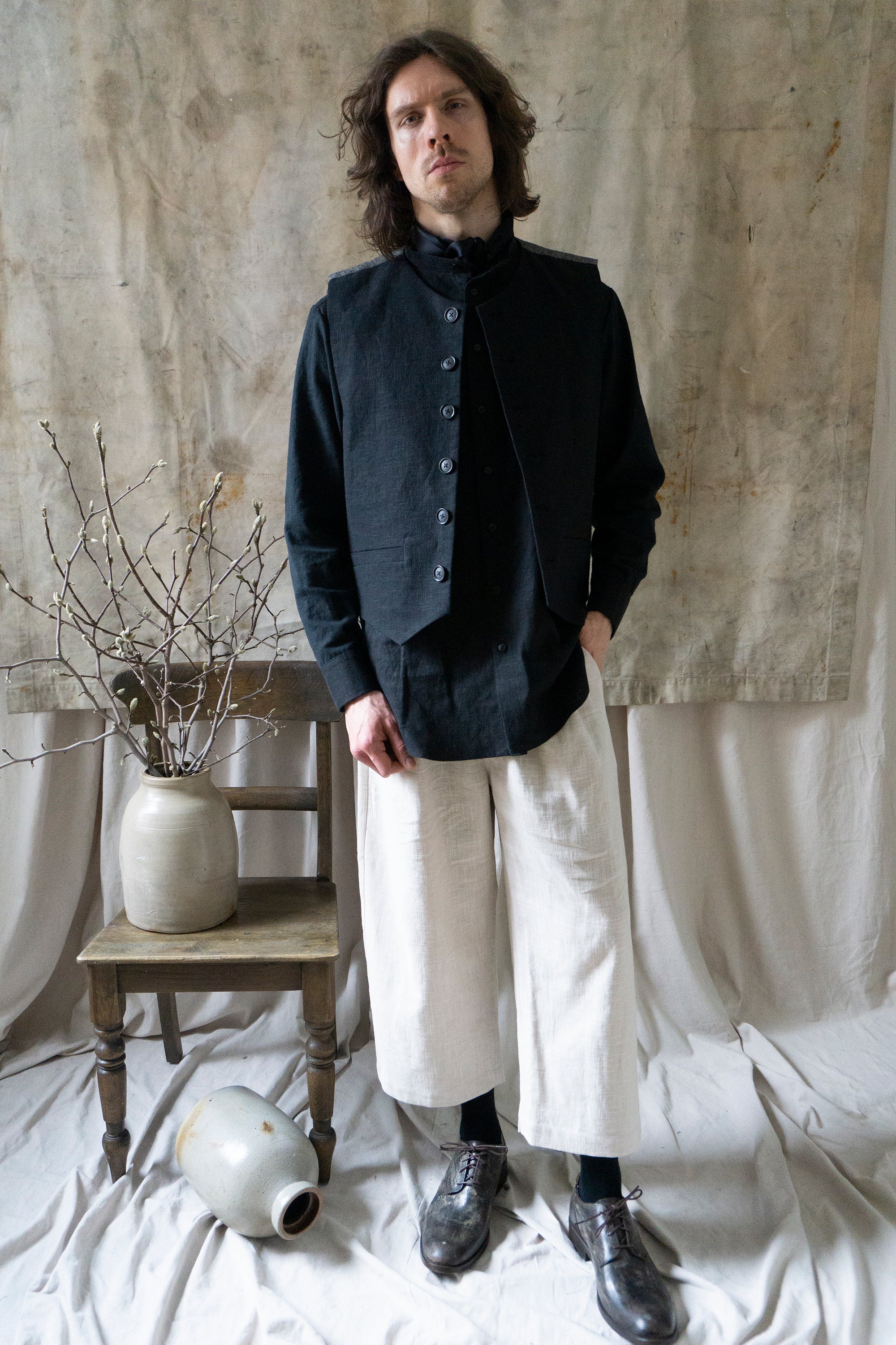 Rilke Linen Waistcoat