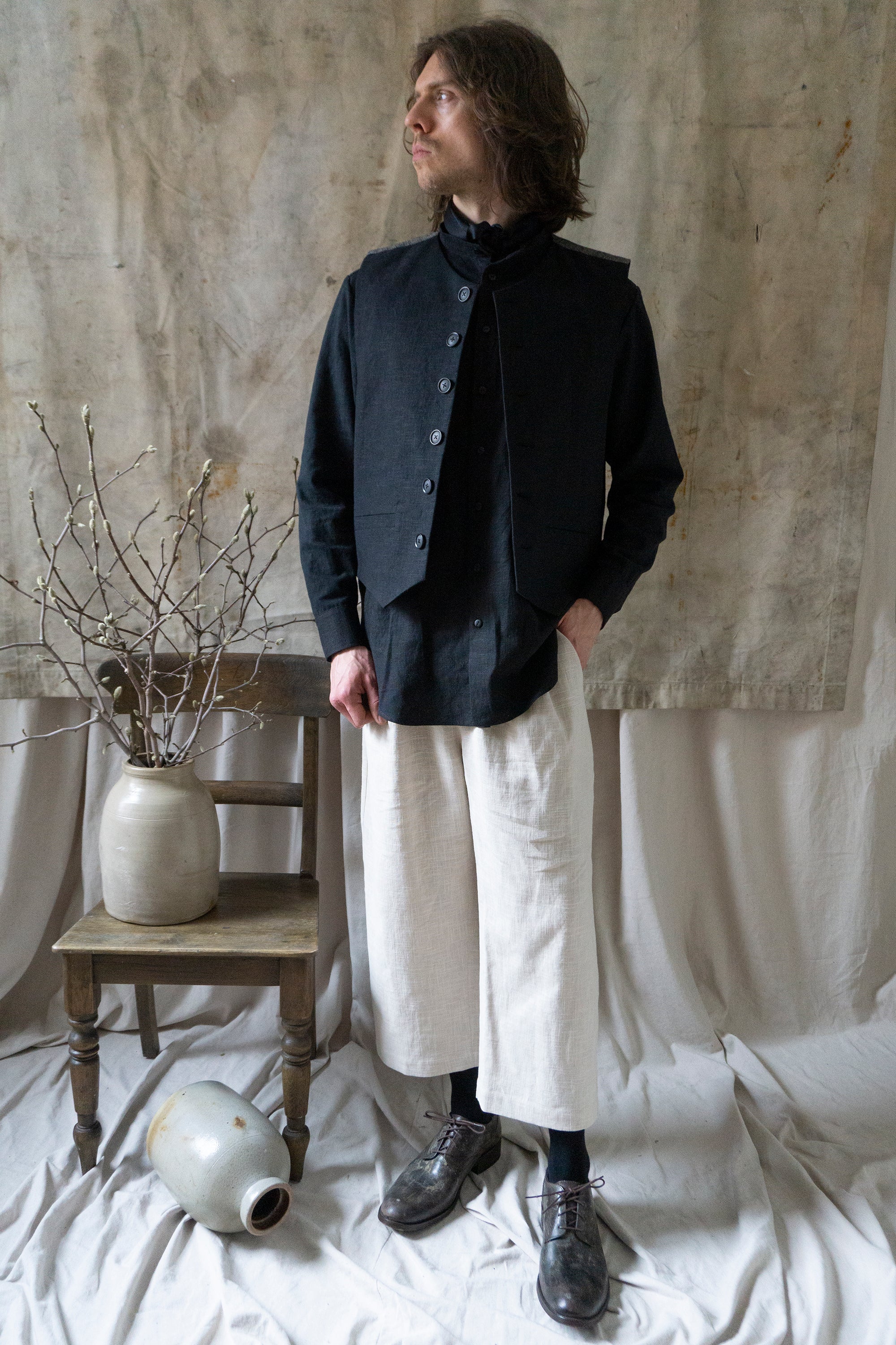 Rilke Linen Waistcoat