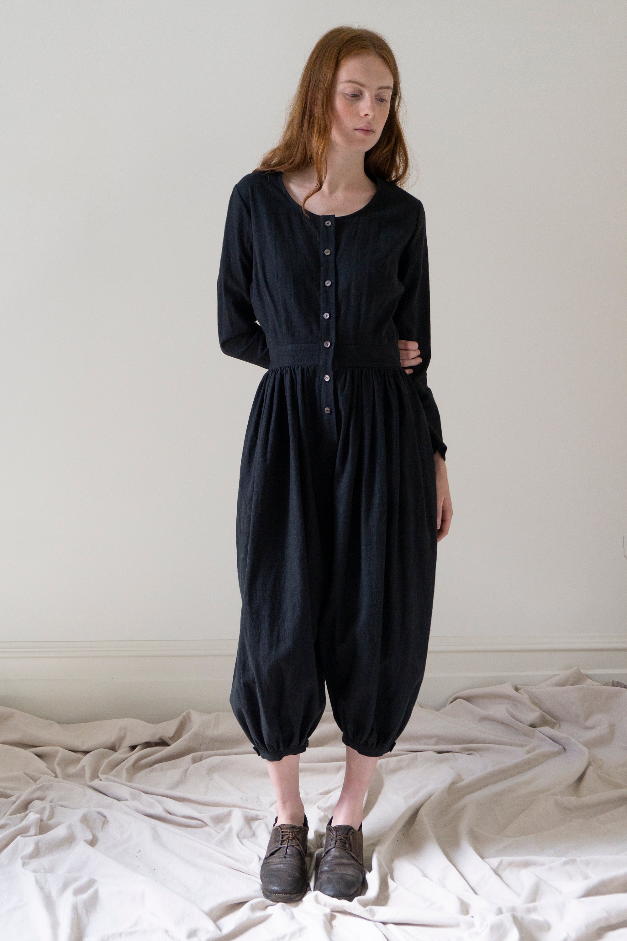 Selby Linen Jumpsuit - Black