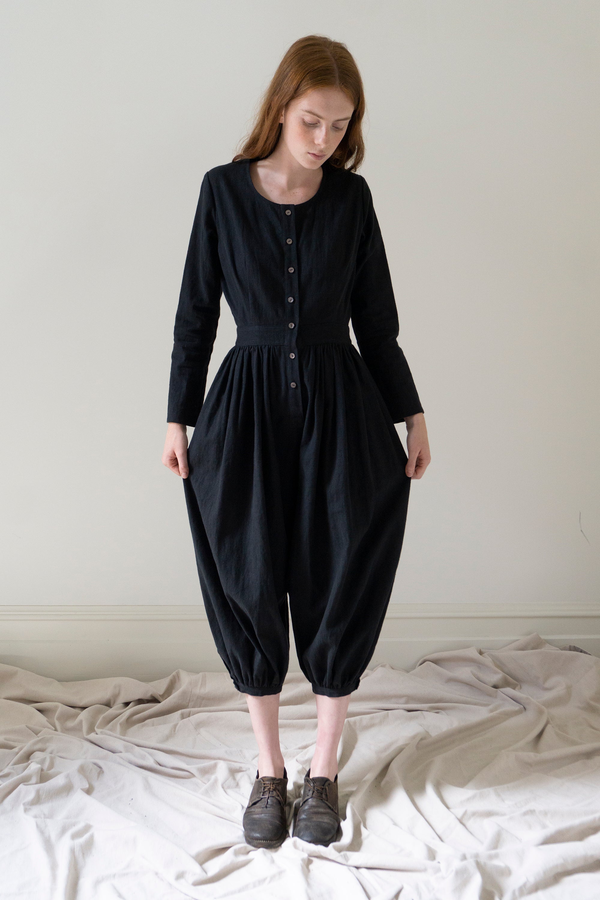 Selby Linen Jumpsuit - Black