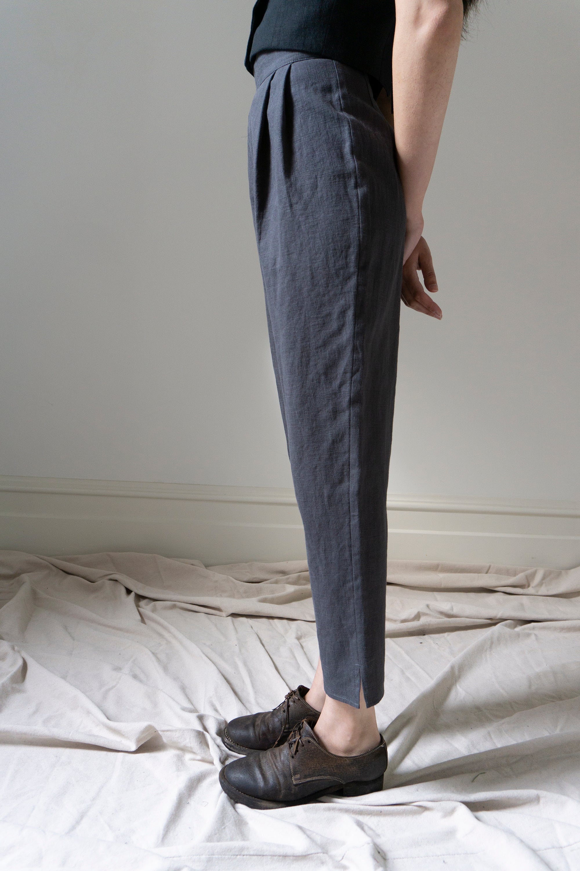 Simone Linen Trousers - Slate