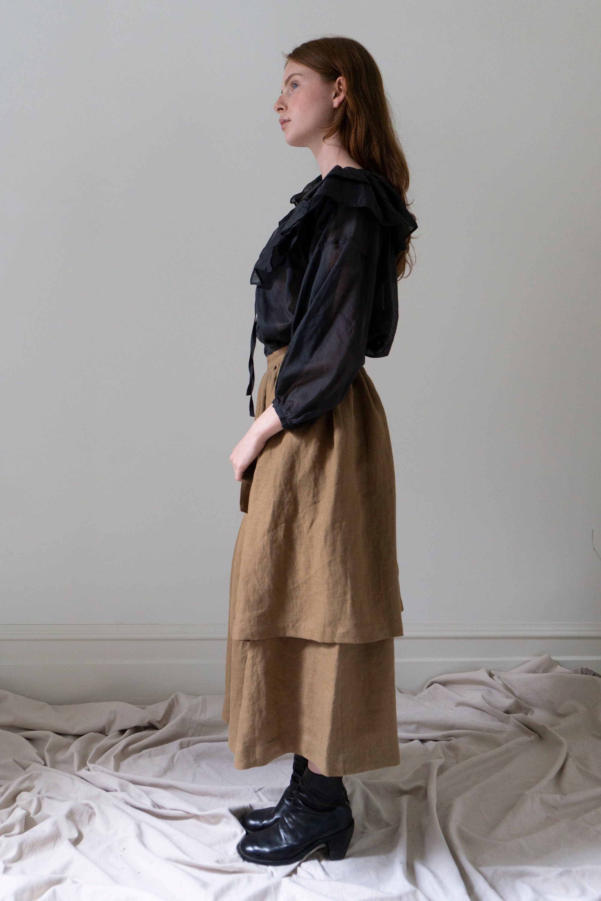 Solange Linen Skirt - Willow