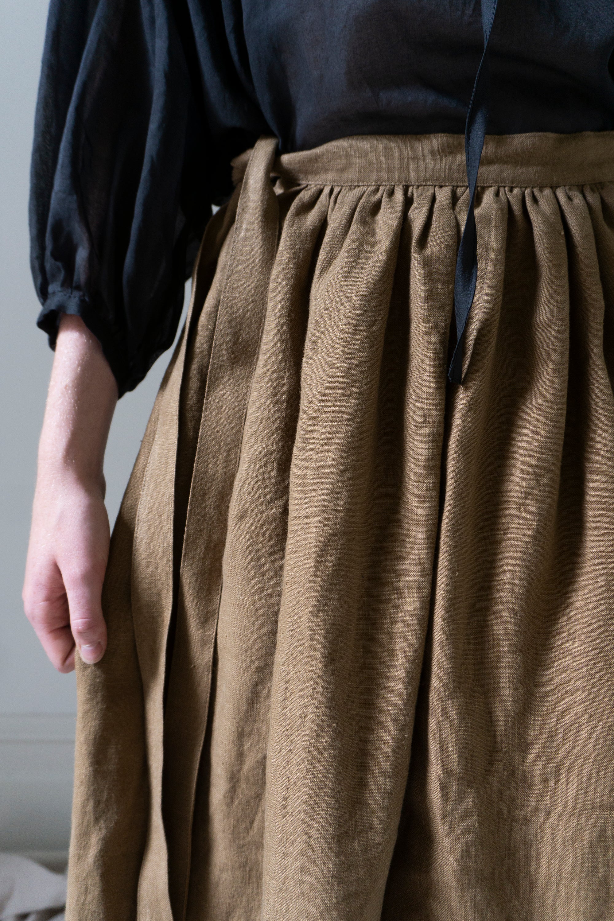 Solange Linen Skirt - Willow