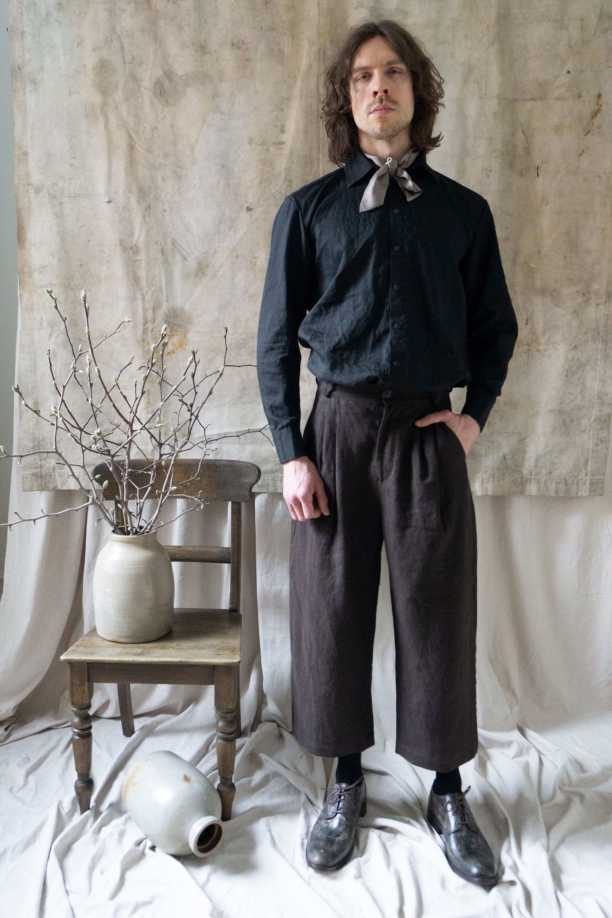 Rimbaud Linen Trousers - Brown