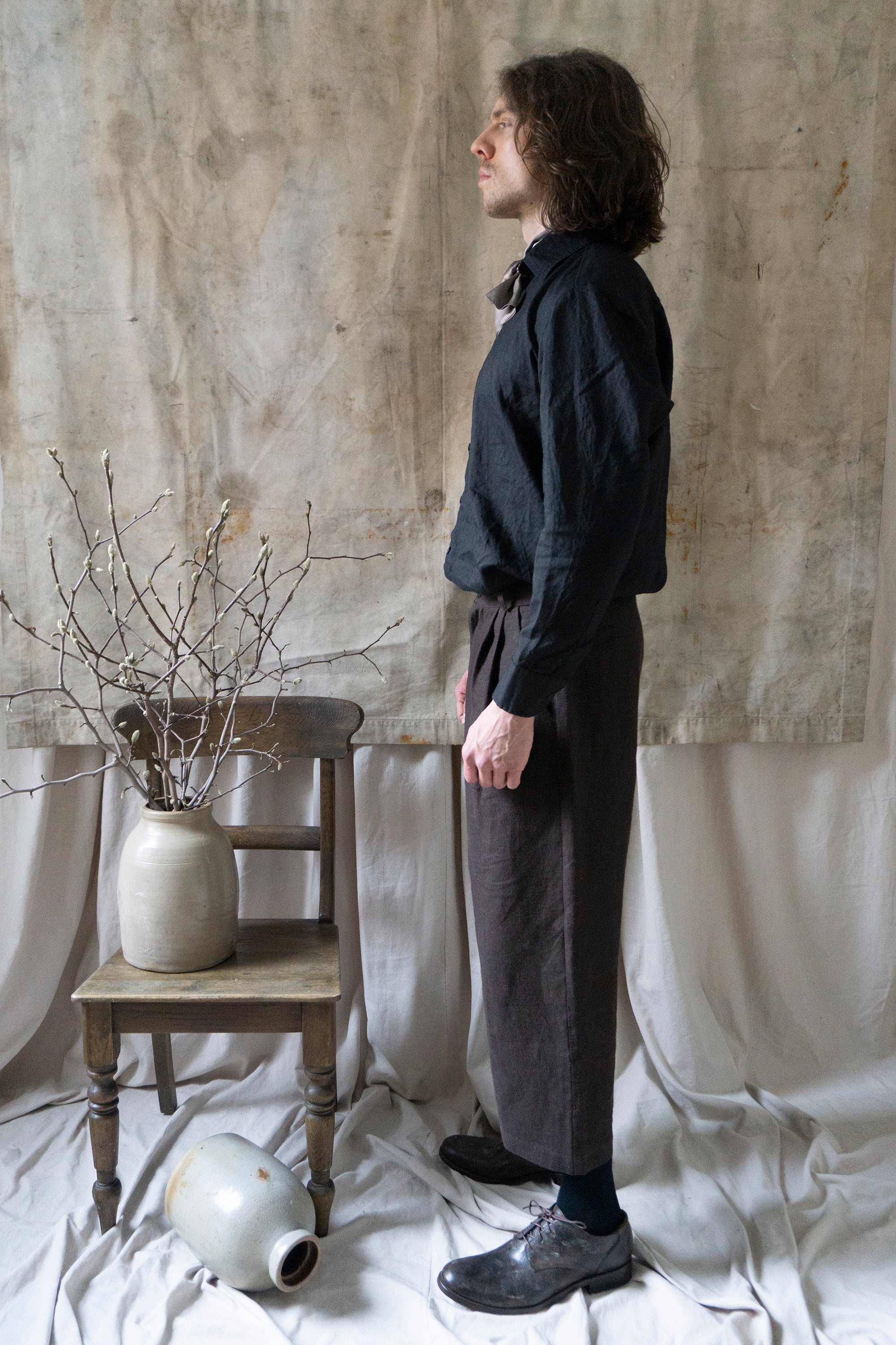 Rimbaud Linen Trousers - Brown