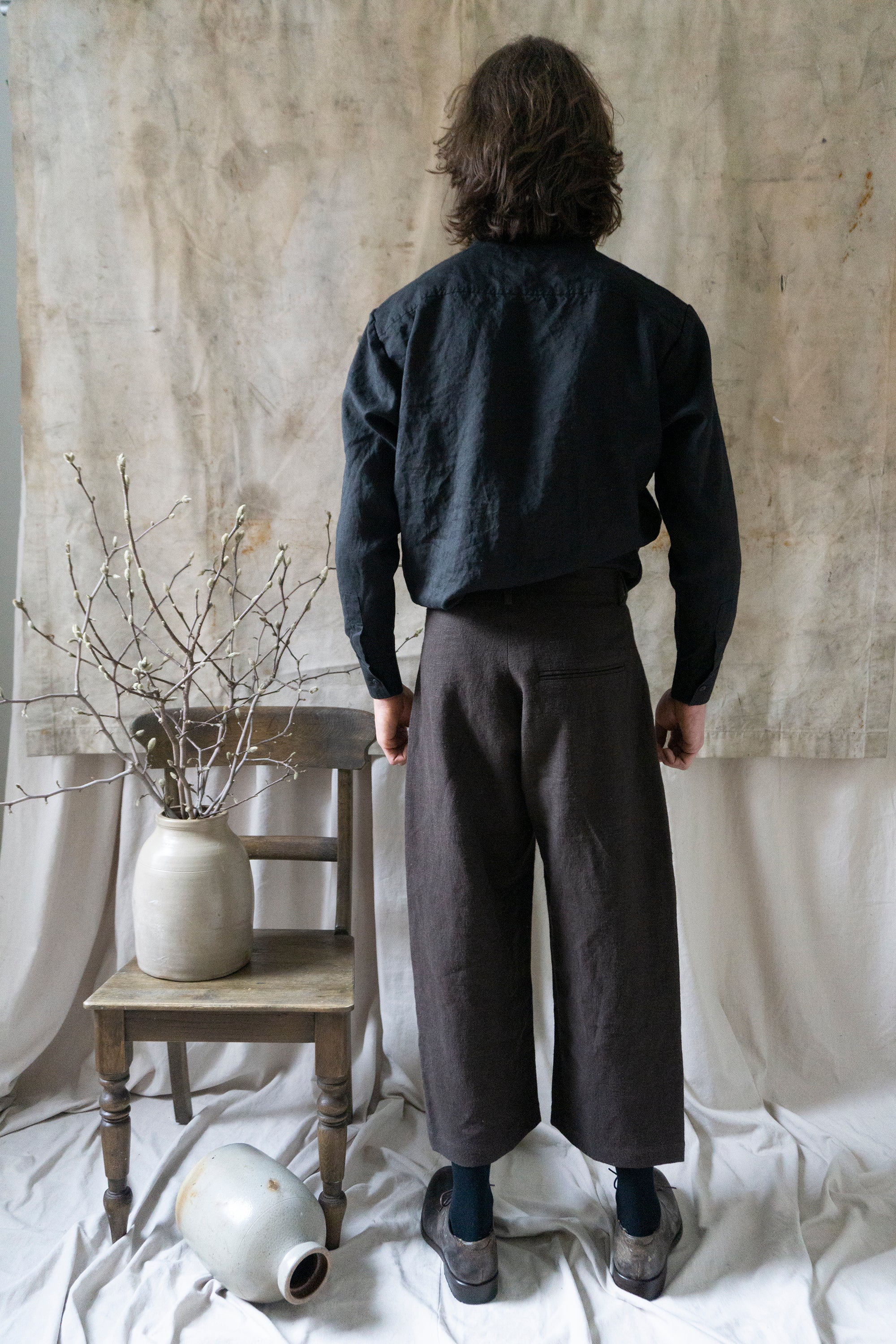 Pantalon en lin Rimbaud - Marron