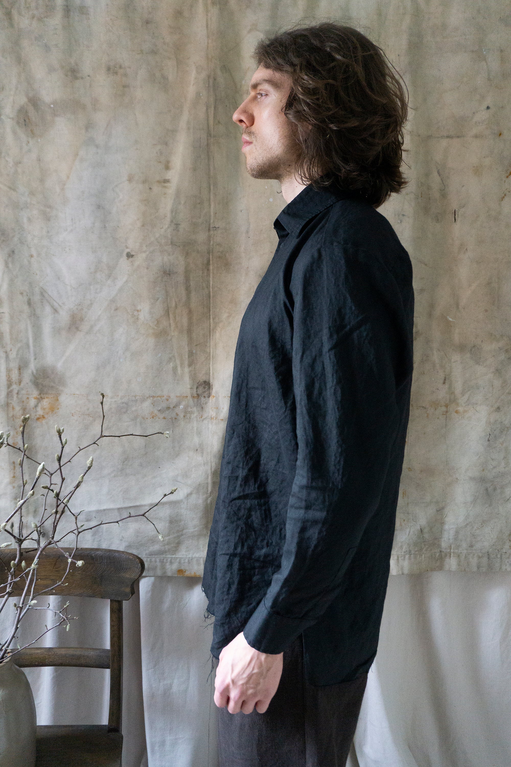 Thomas Linen Shirt - Black