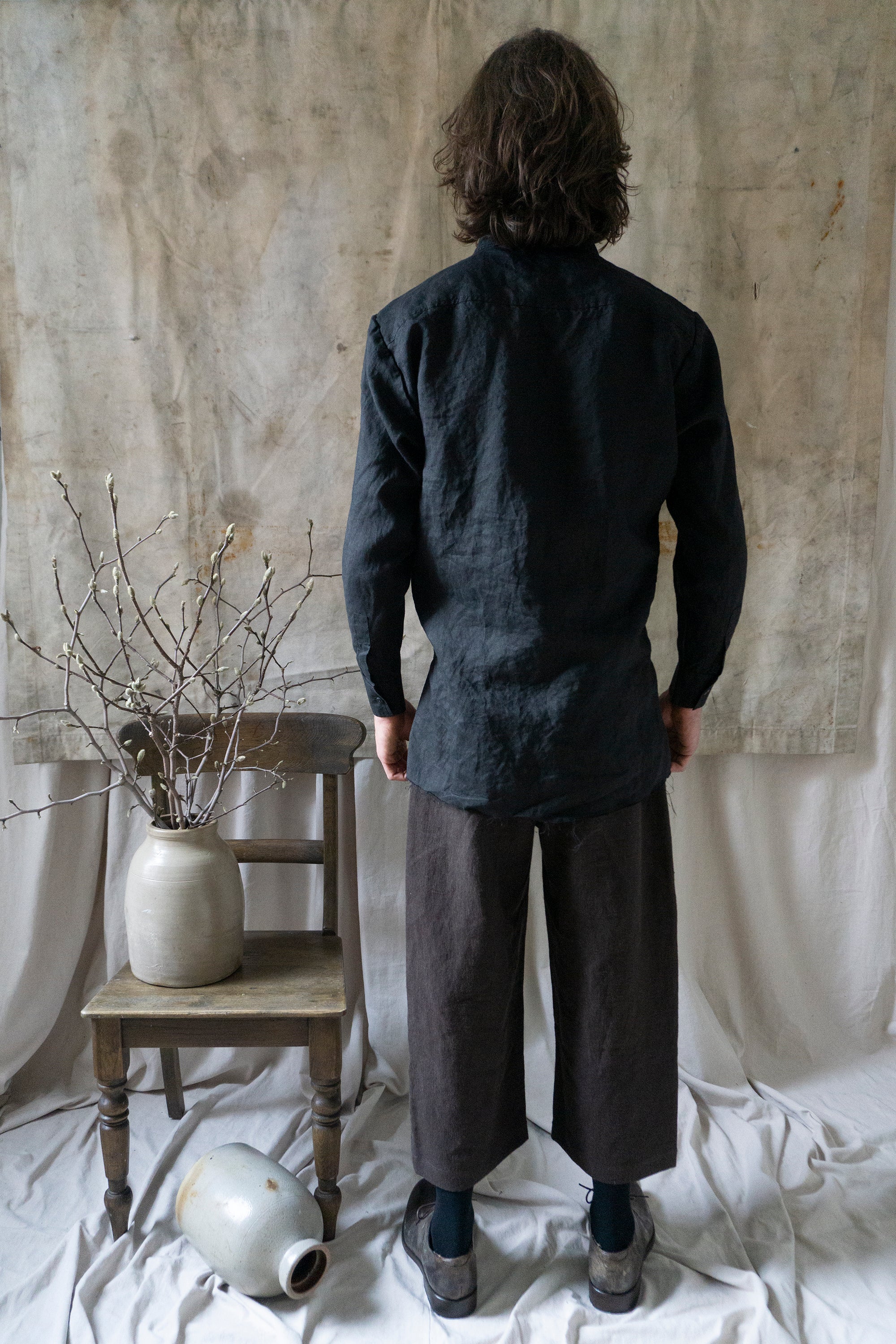 Thomas Linen Shirt - Black