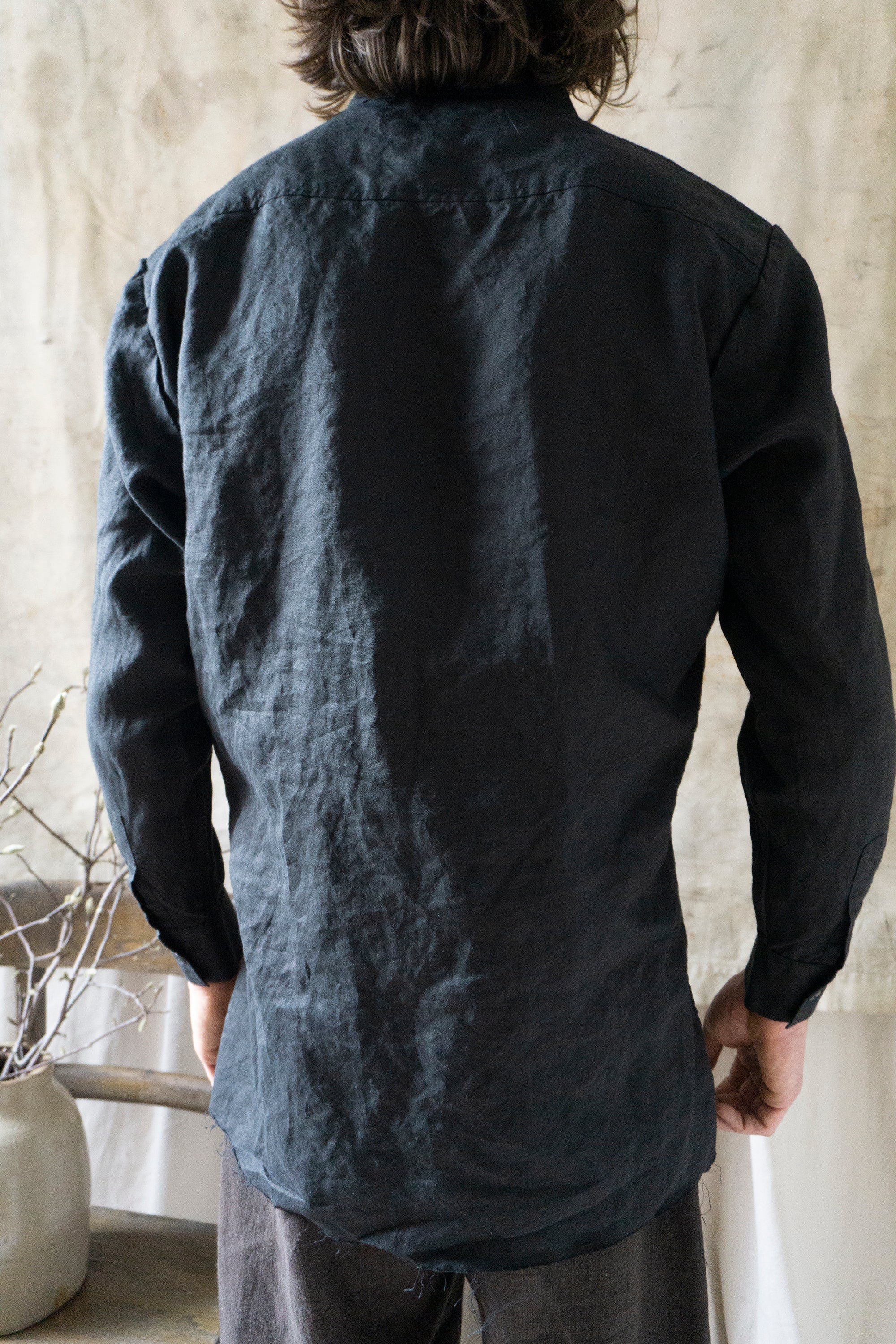 Thomas Linen Shirt - Black