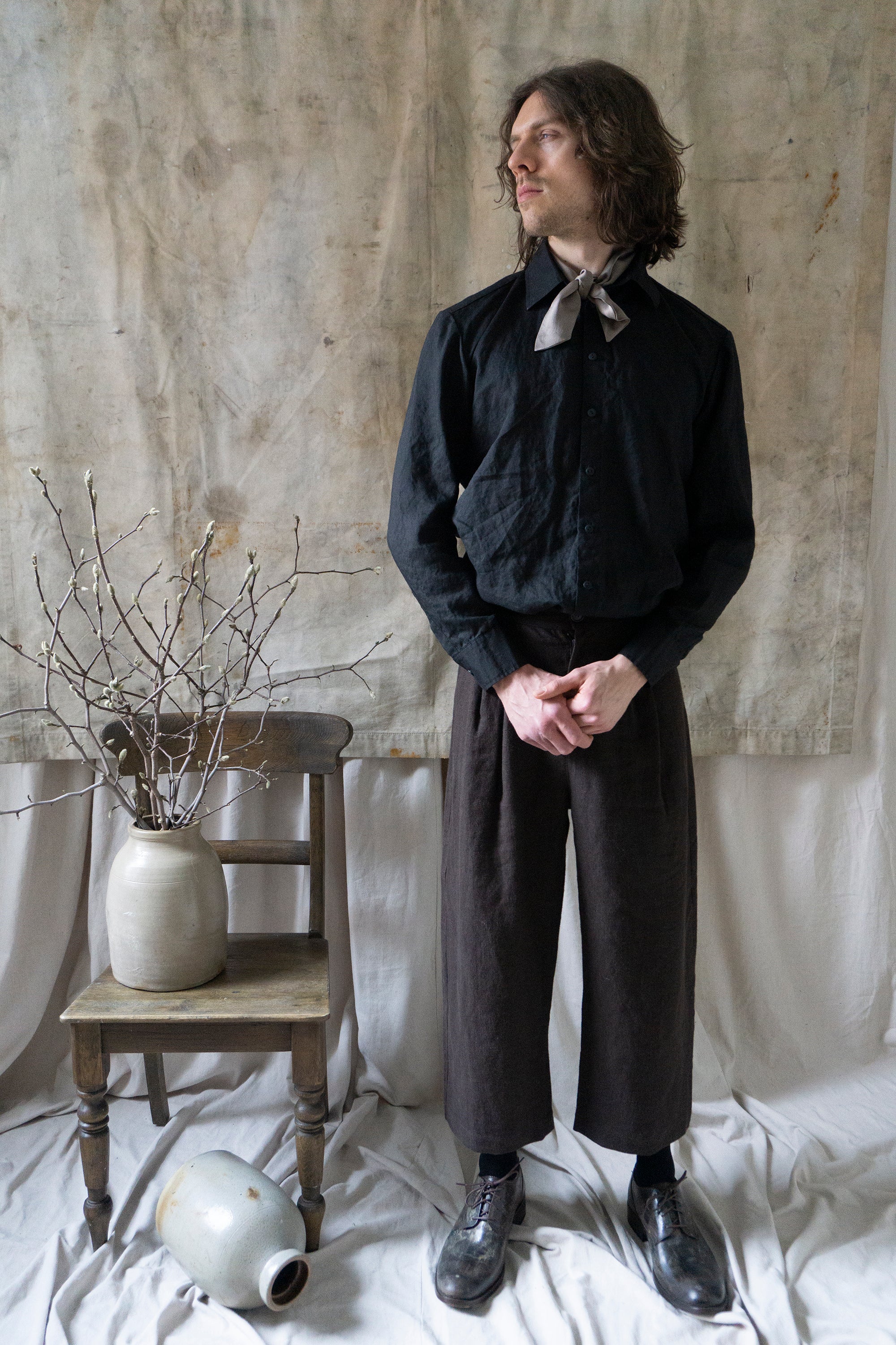 Rimbaud Linen Trousers - Brown