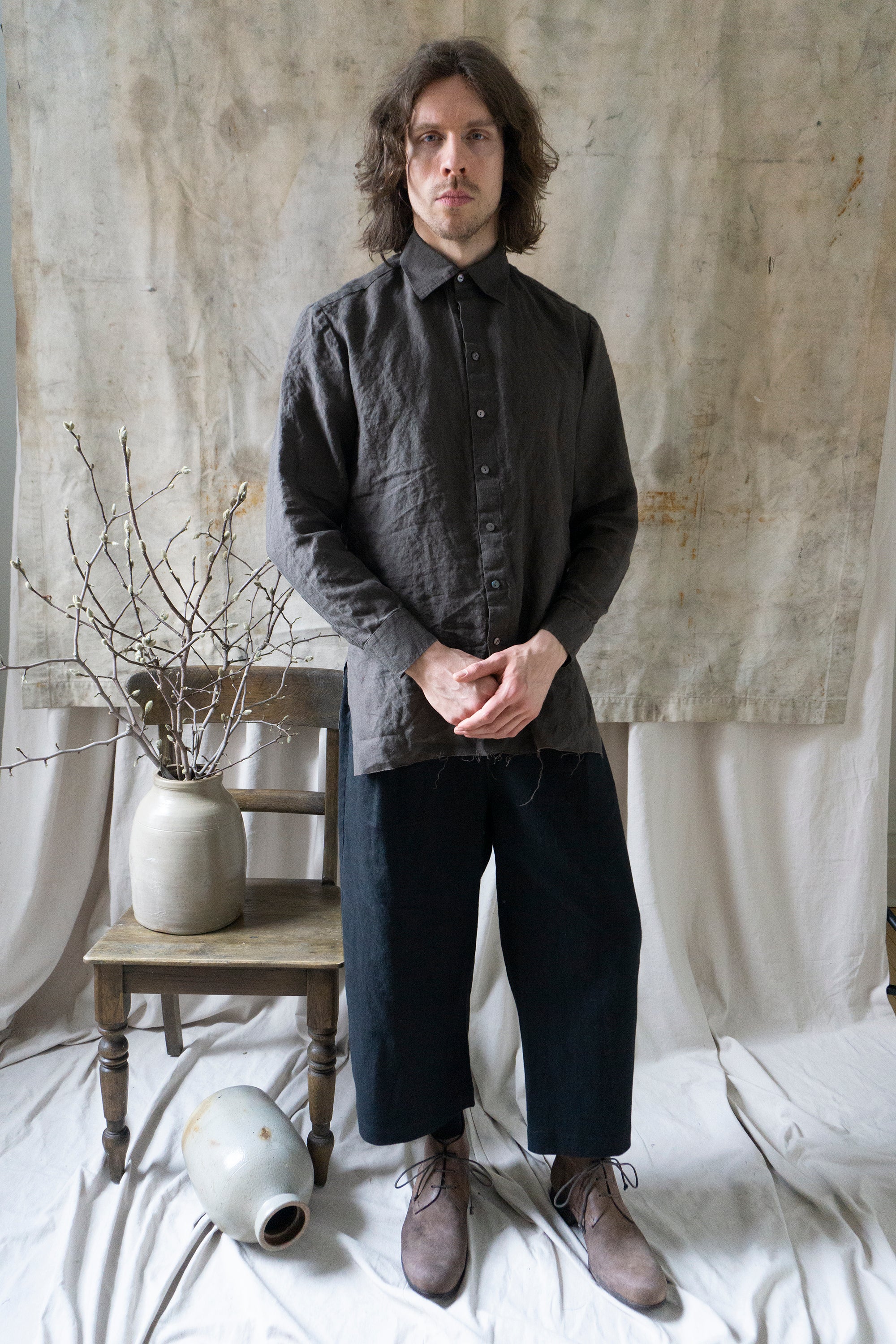 Rimbaud Linen Trousers - Black