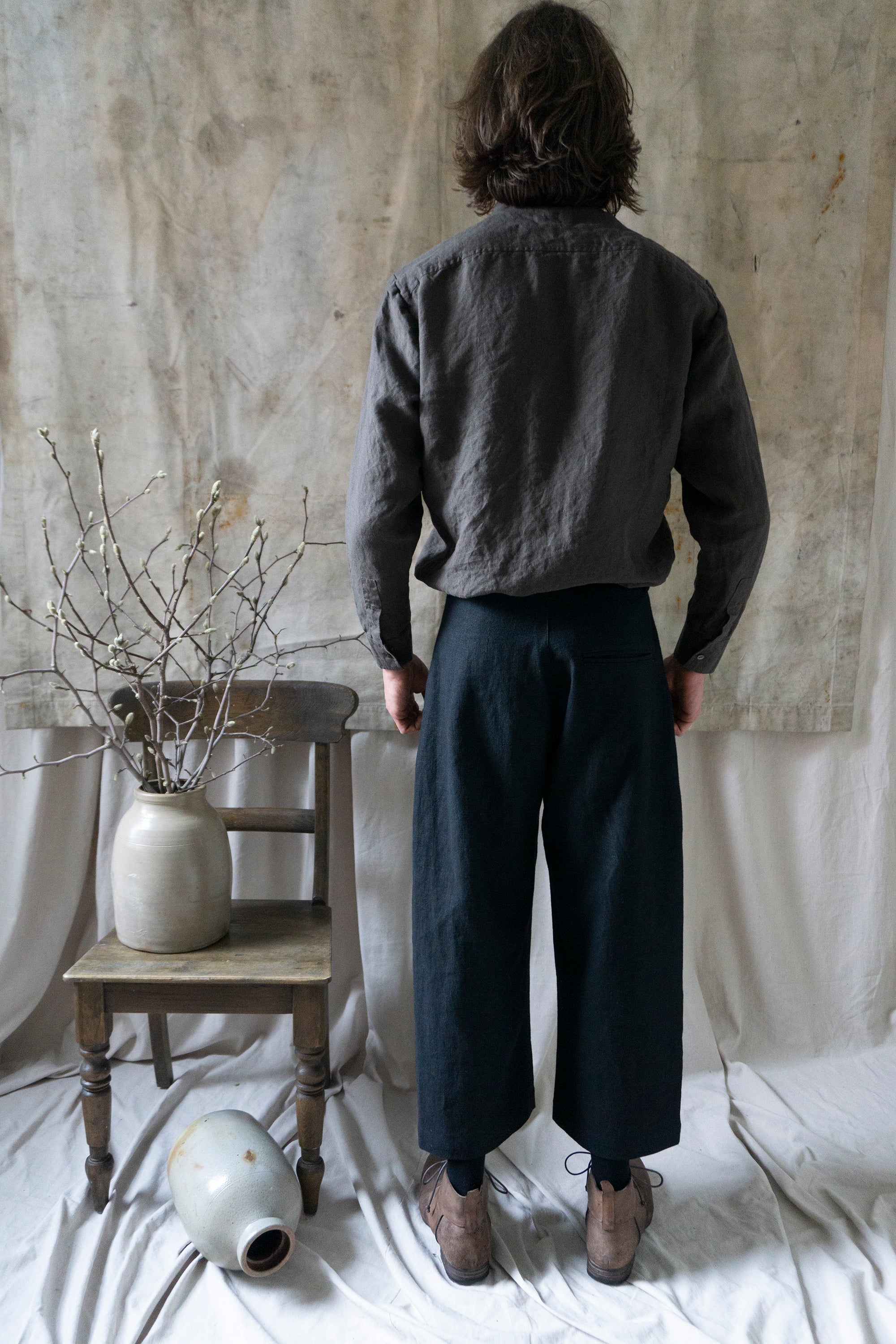 Rimbaud Linen Trousers - Black