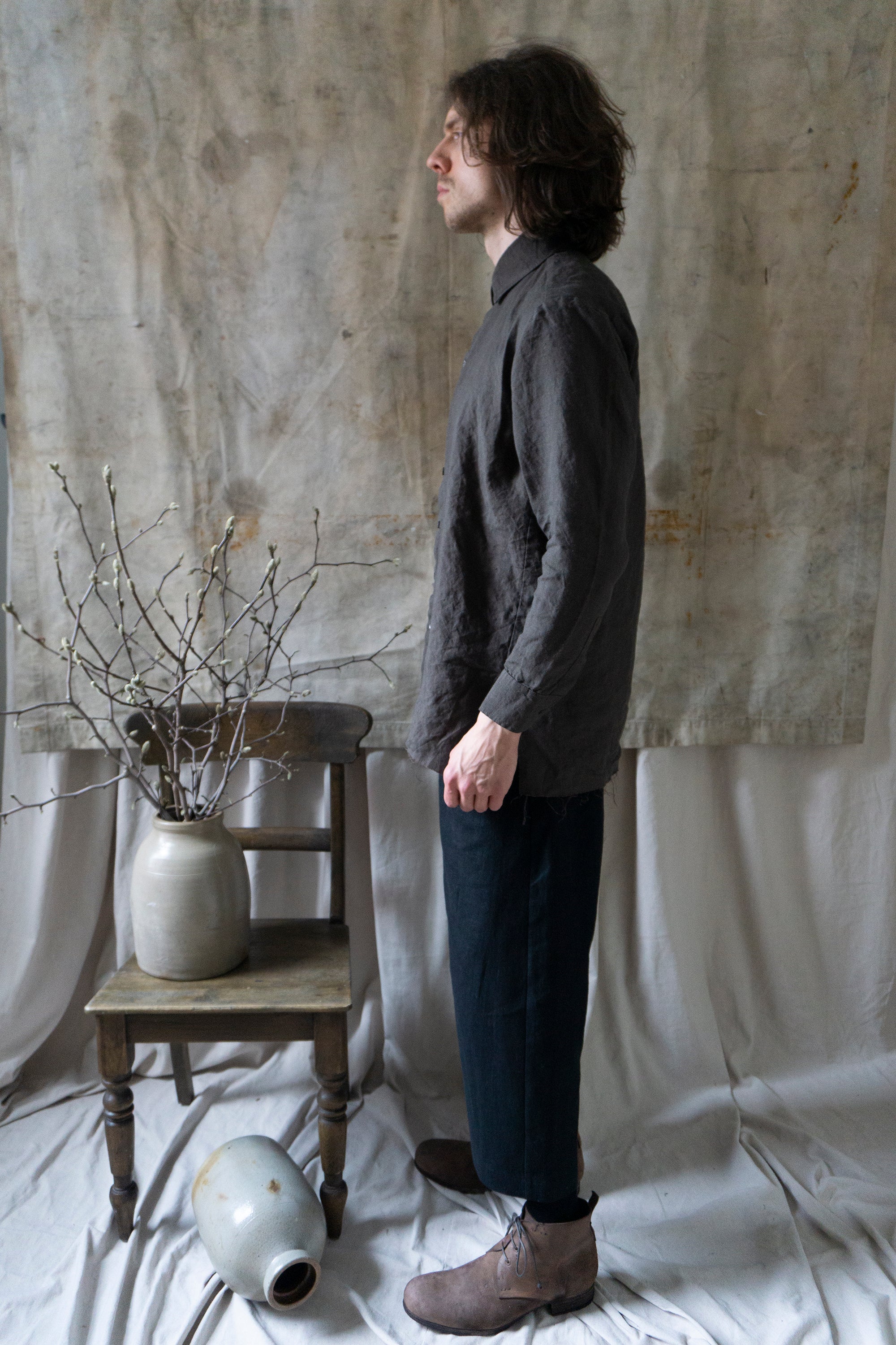 Rimbaud Linen Trousers - Black