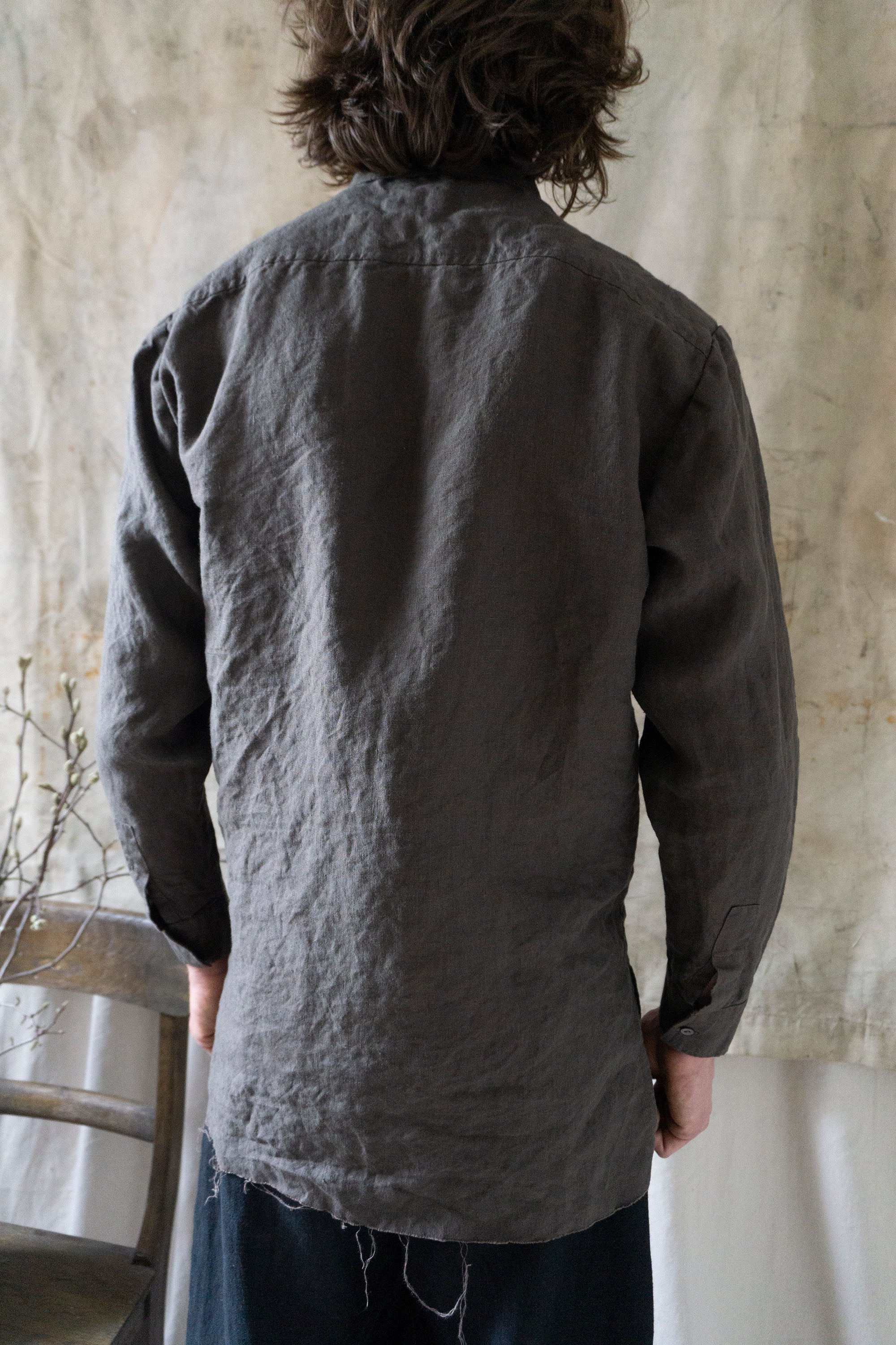 Thomas Linen Shirt - Brown