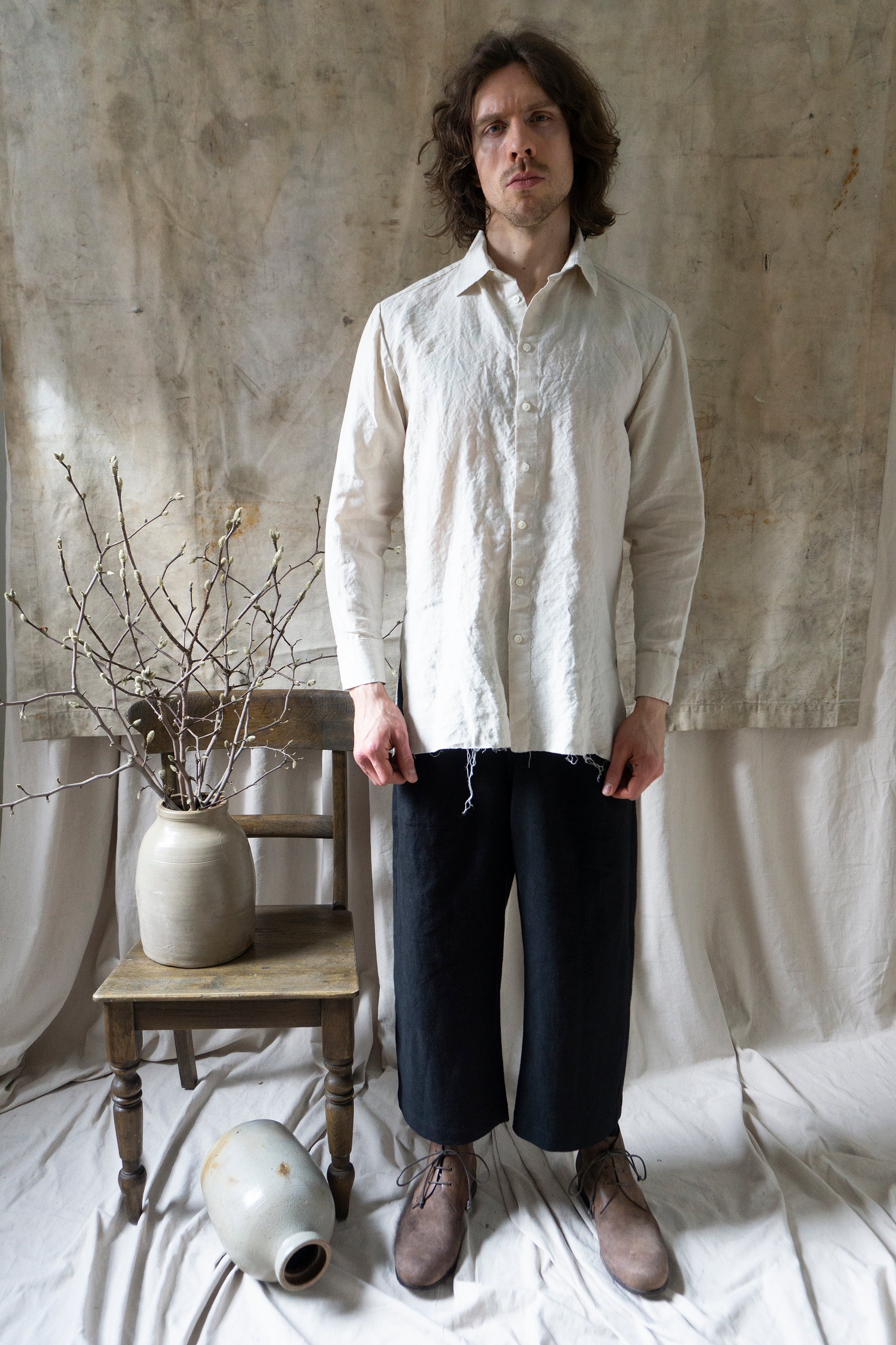 Thomas Linen Shirt - Salt