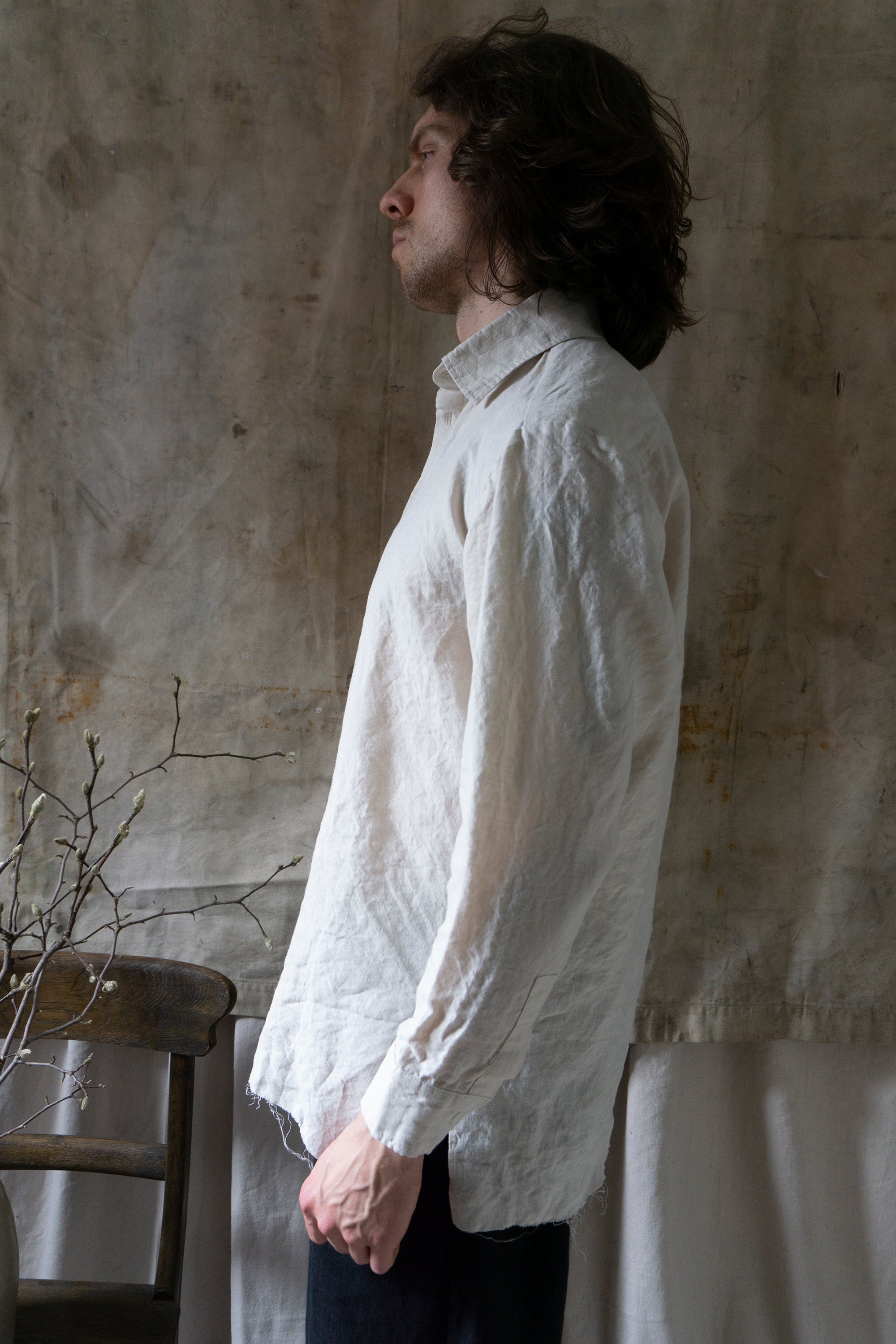 Thomas Linen Shirt - Salt