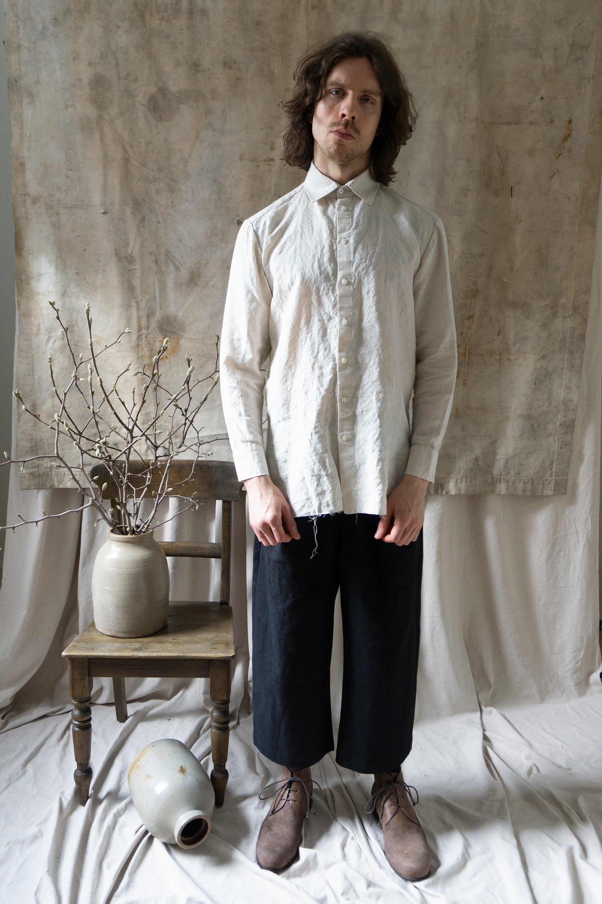 Thomas Linen Shirt - Salt