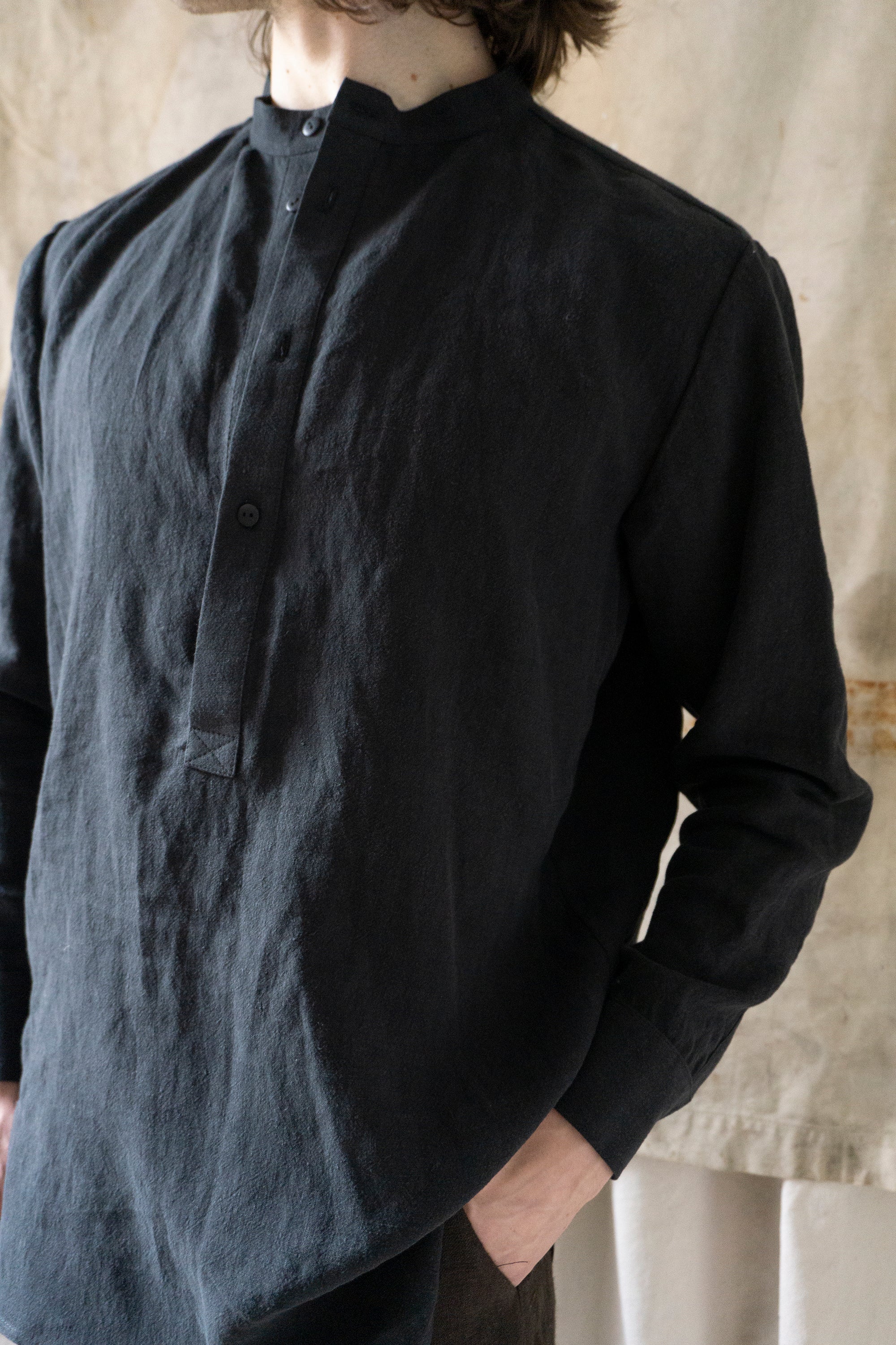 Verlaine Linen Shirt - Black