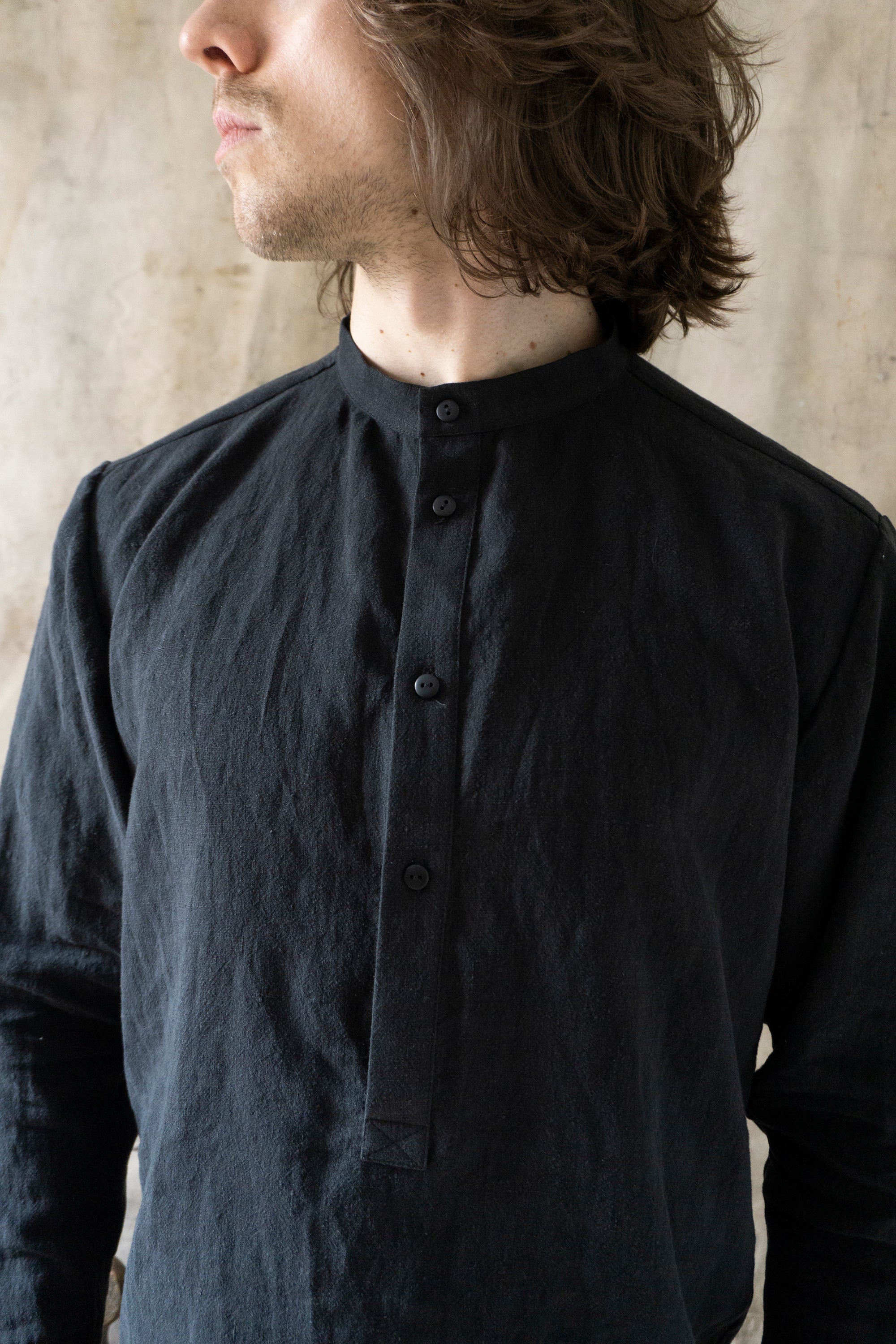 Verlaine Linen Shirt - Black