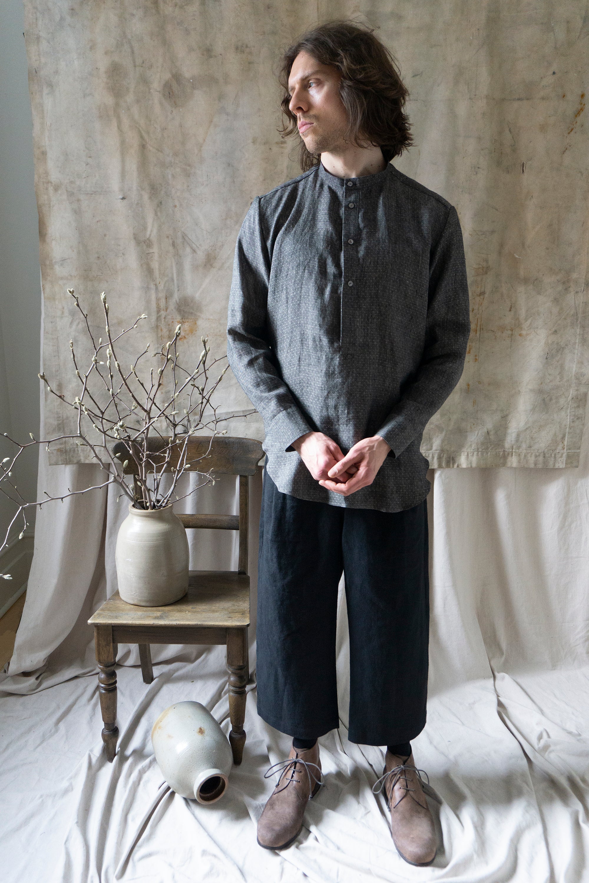 Verlaine Shirt - Yarn dyed Linen