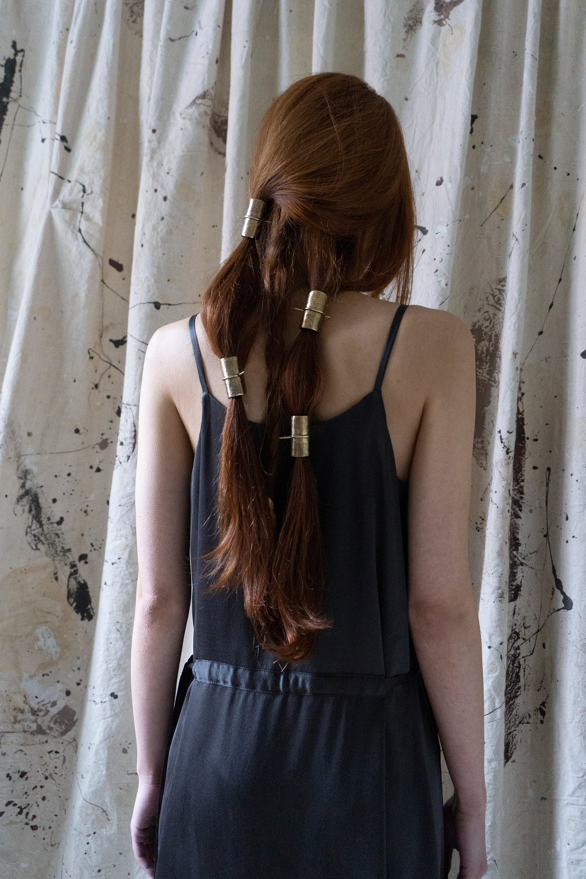 Prune Dress - Graphite Silk Charmeuse