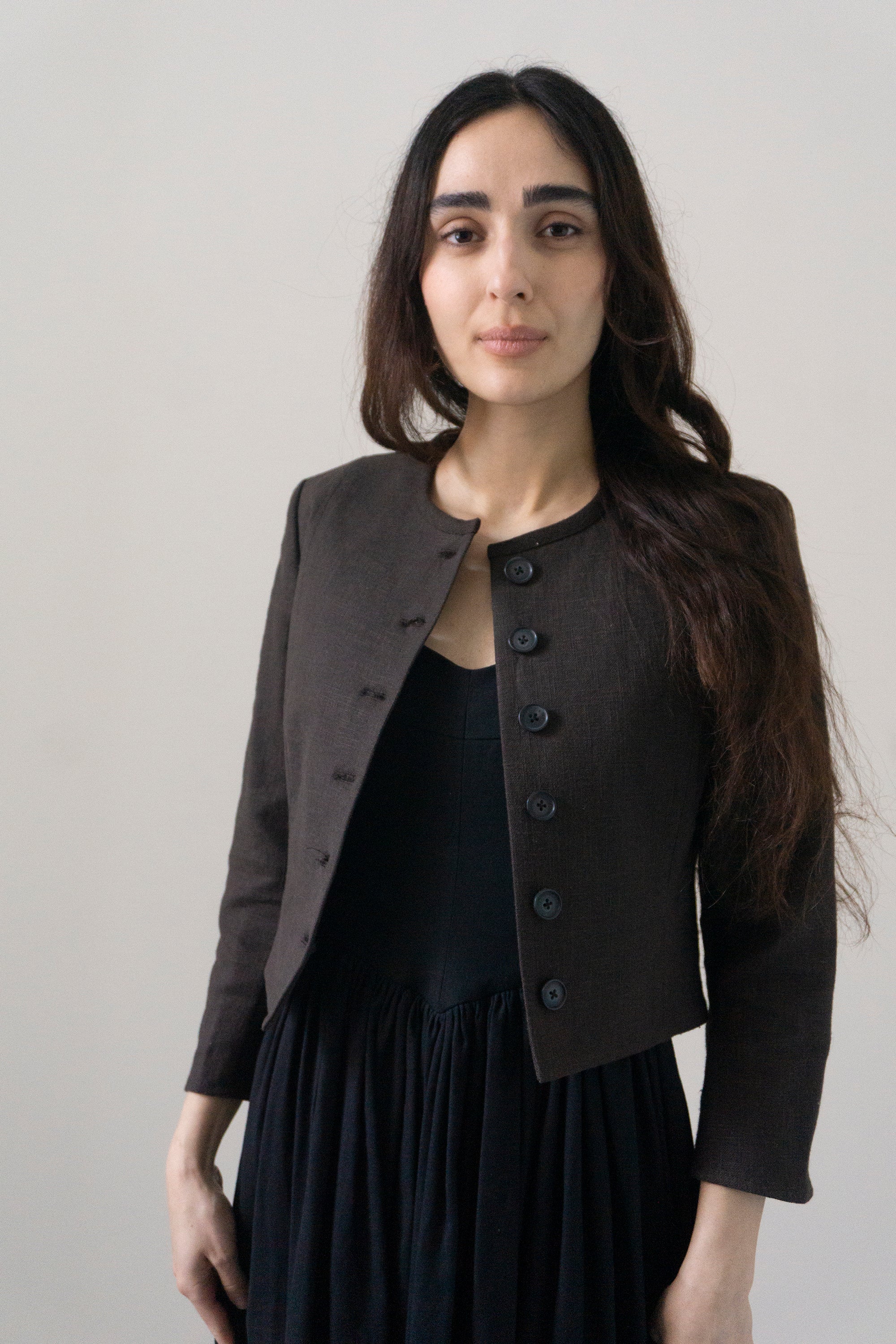 Rima Linen Jacket - Clove