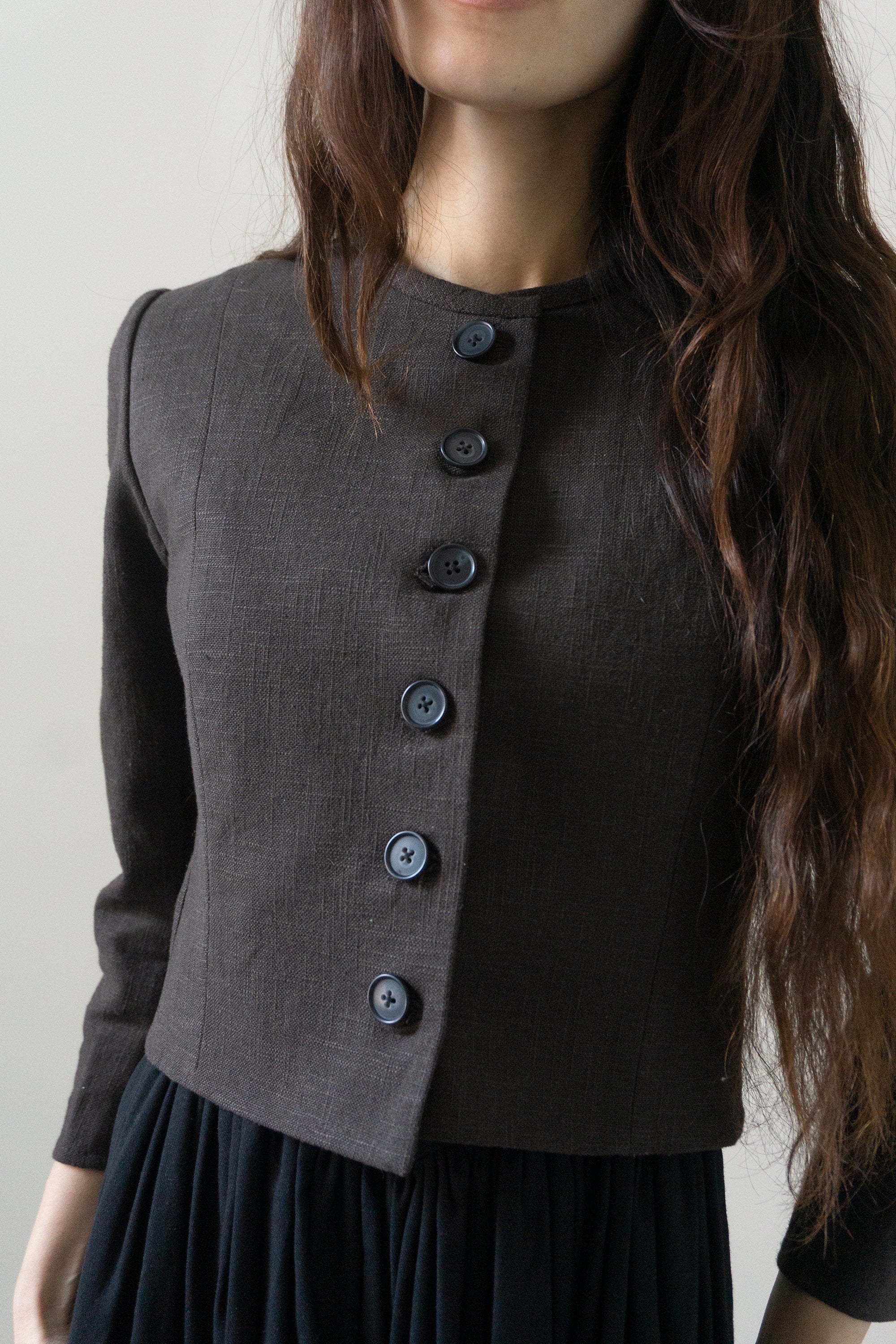 Rima Linen Jacket - Clove