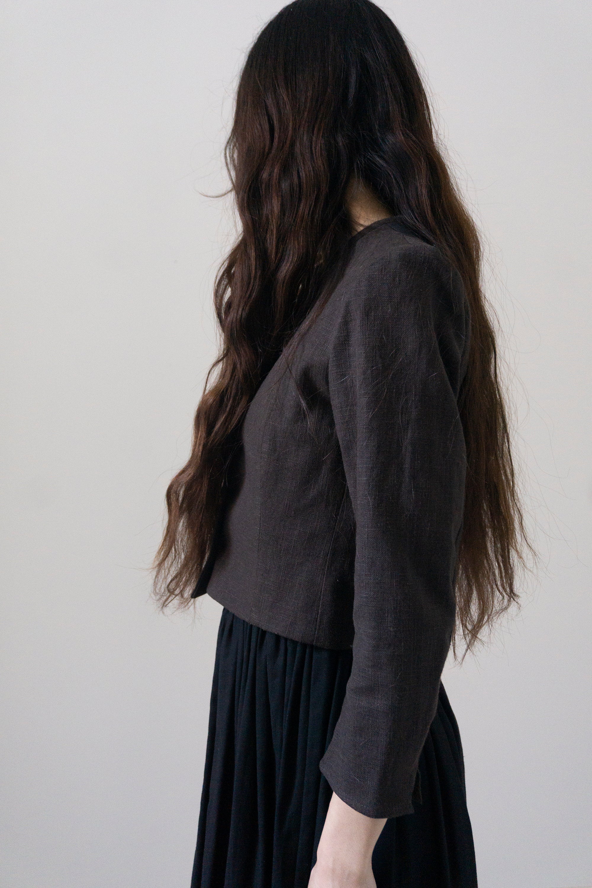 Rima Linen Jacket - Clove