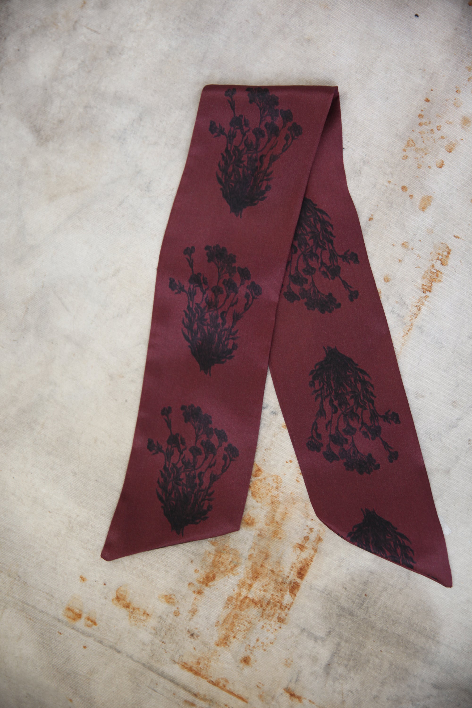 Silk Scarf - Printed Charmeuse